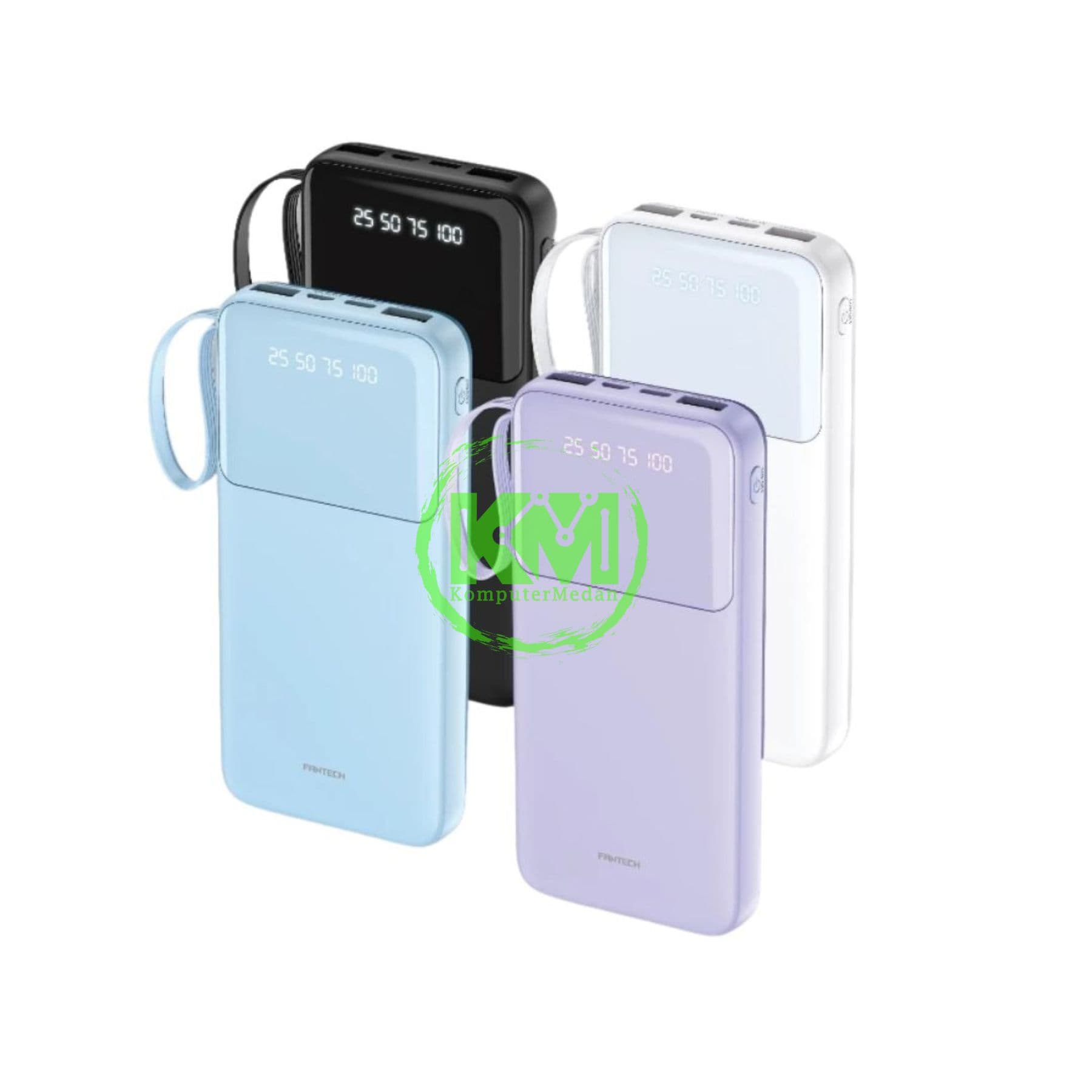 FANTECH POWER PACK S3 POWERBANK - BLACK, BLUE, PURPLE & WHITE - Image 1