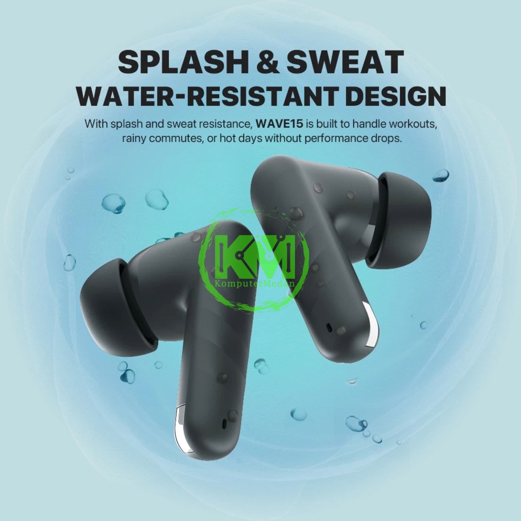 FANTECH WAVE TW16 TRUE WIRELESS - BLACK & GREY - Image 2