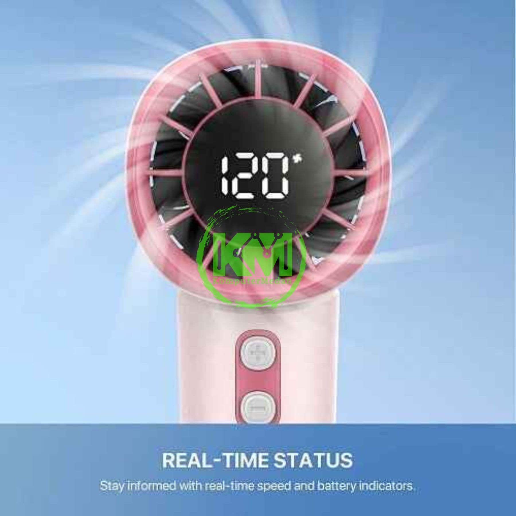 FANTECH 1100 RPM PAC5 PORTABLE COOLER - GREY, PINK & BLUE - Image 4