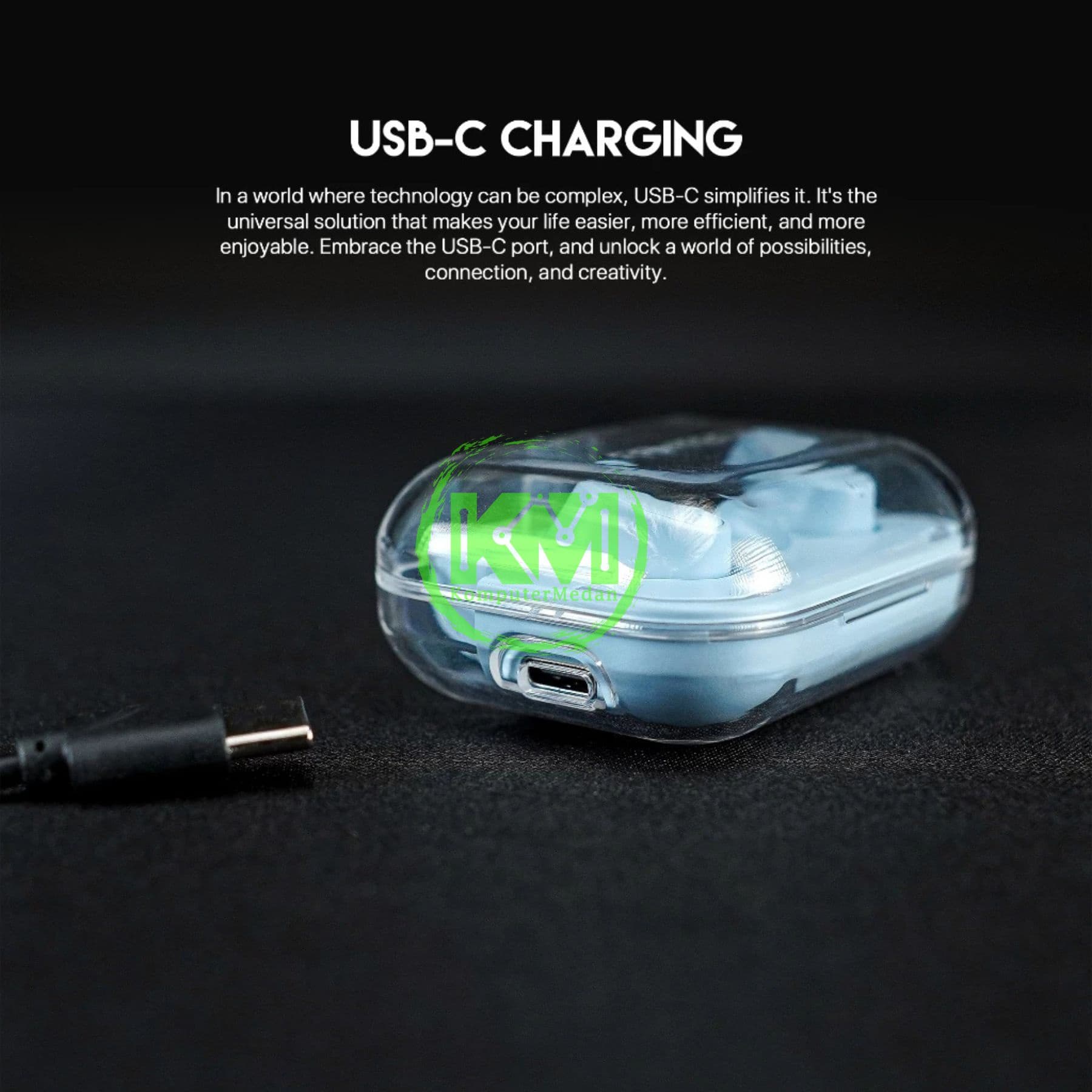 FANTECH WAVE12 TW12 TRUE WIRELESS - BLACK, BLUE & WHITE - Image 3