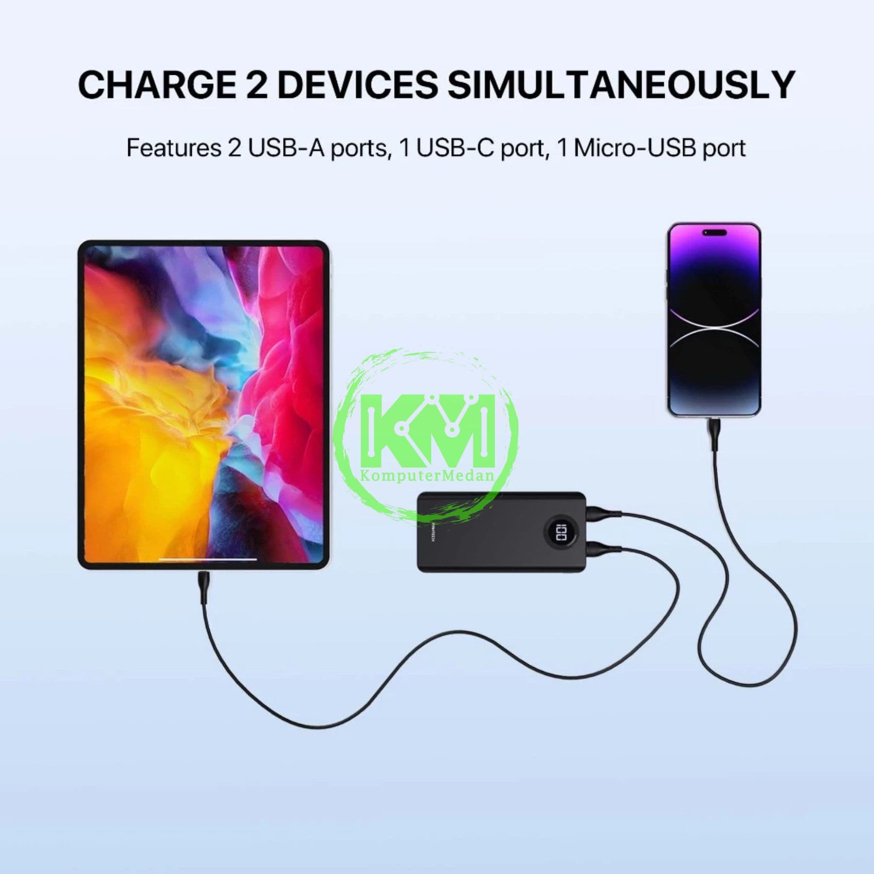 FANTECH POWER PACK S2 POWERBANK - BLACK & WHITE - Image 5