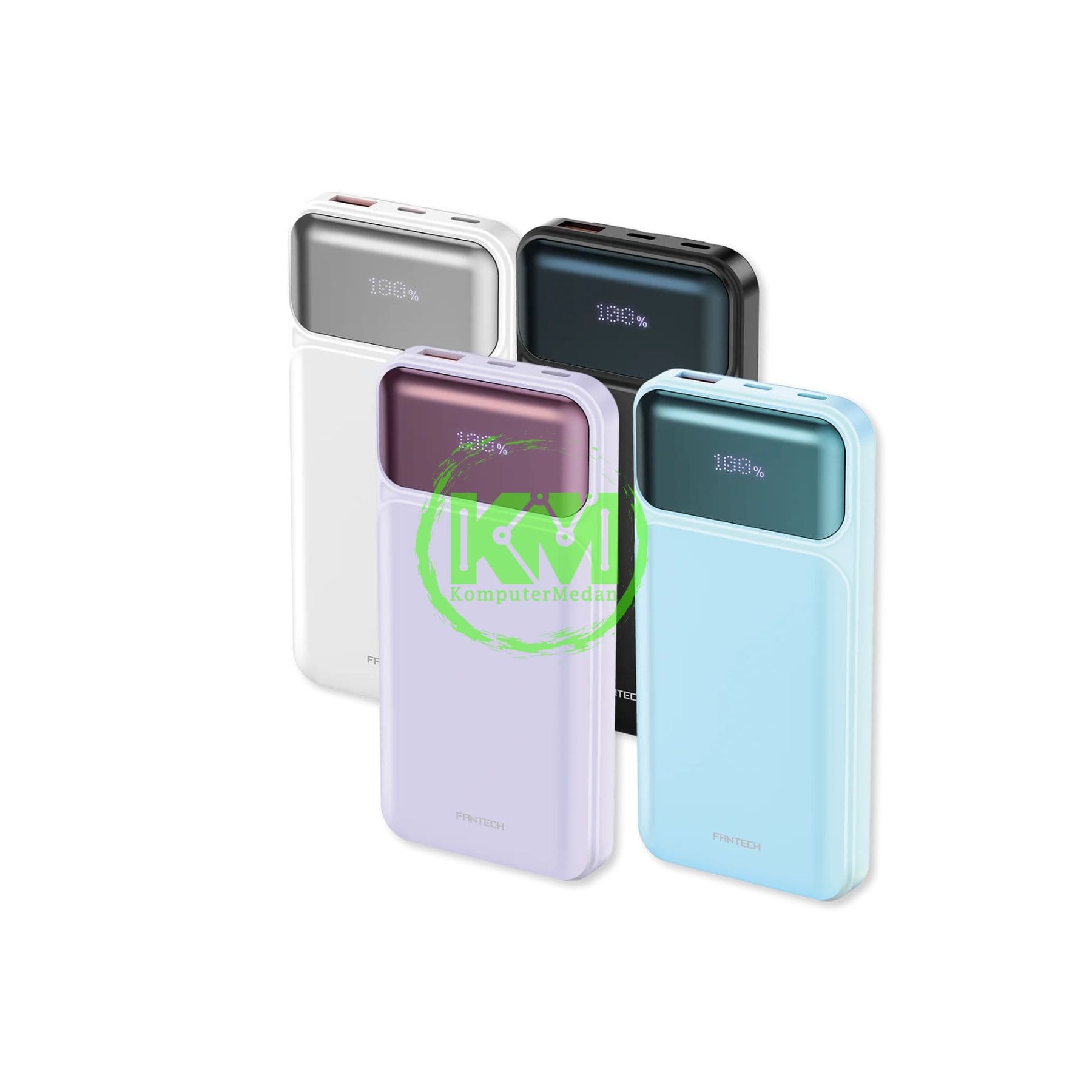 FANTECH POWER PACK T2 POWERBANK - BLACK, BLUE, PURPLE & WHITE