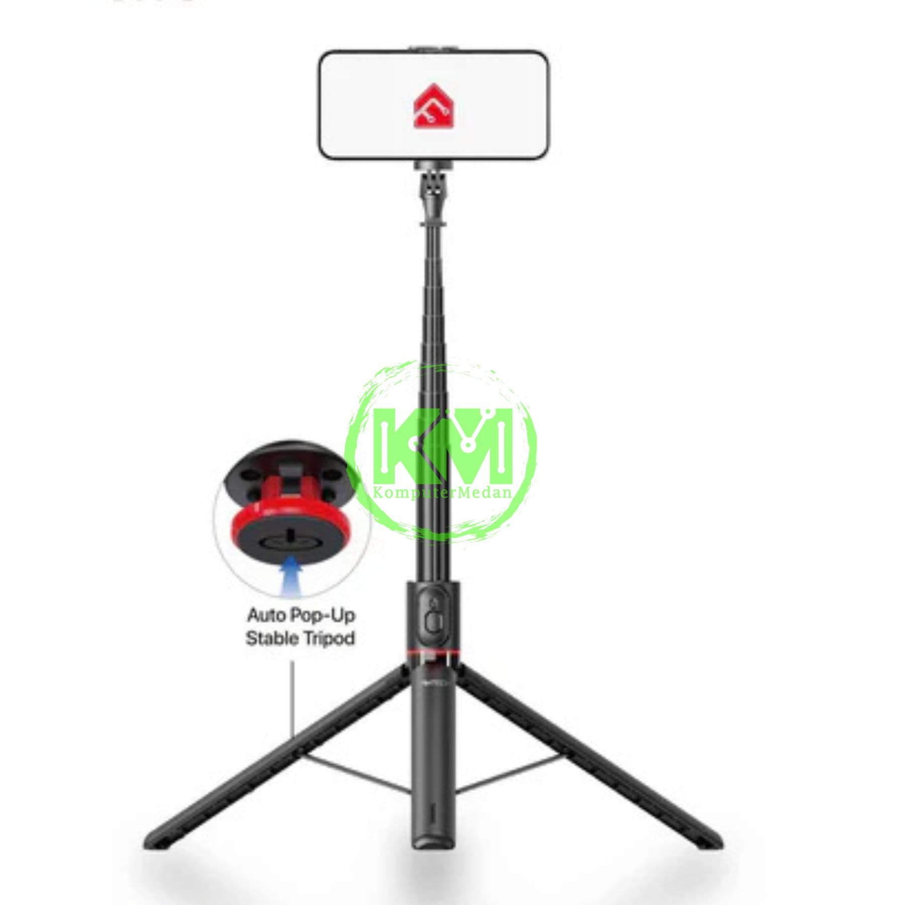 FANTECH SELFIE STIK SS177 PHONE ACCESORIES - BLACK