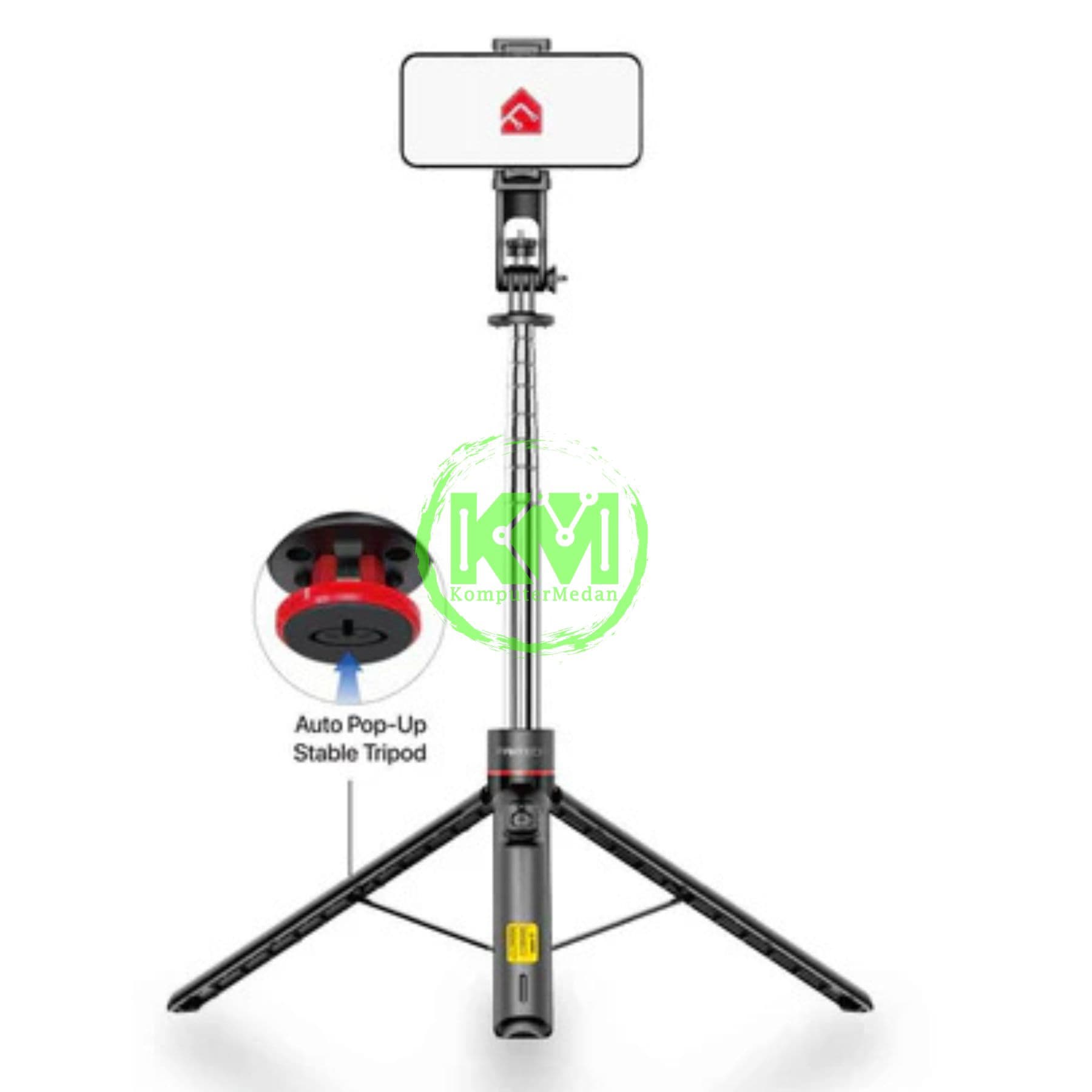 FANTECH SELFIE STIK SS175 PHONE ACCESORIES - BLACK - Image 1