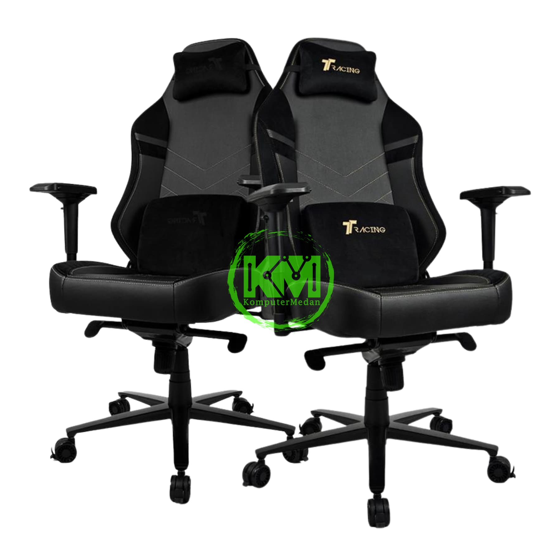 TTRACING MAXX GAMING CHAIR (ROYAL BLACK / MIDNIGHT STEALTH) - Image 1
