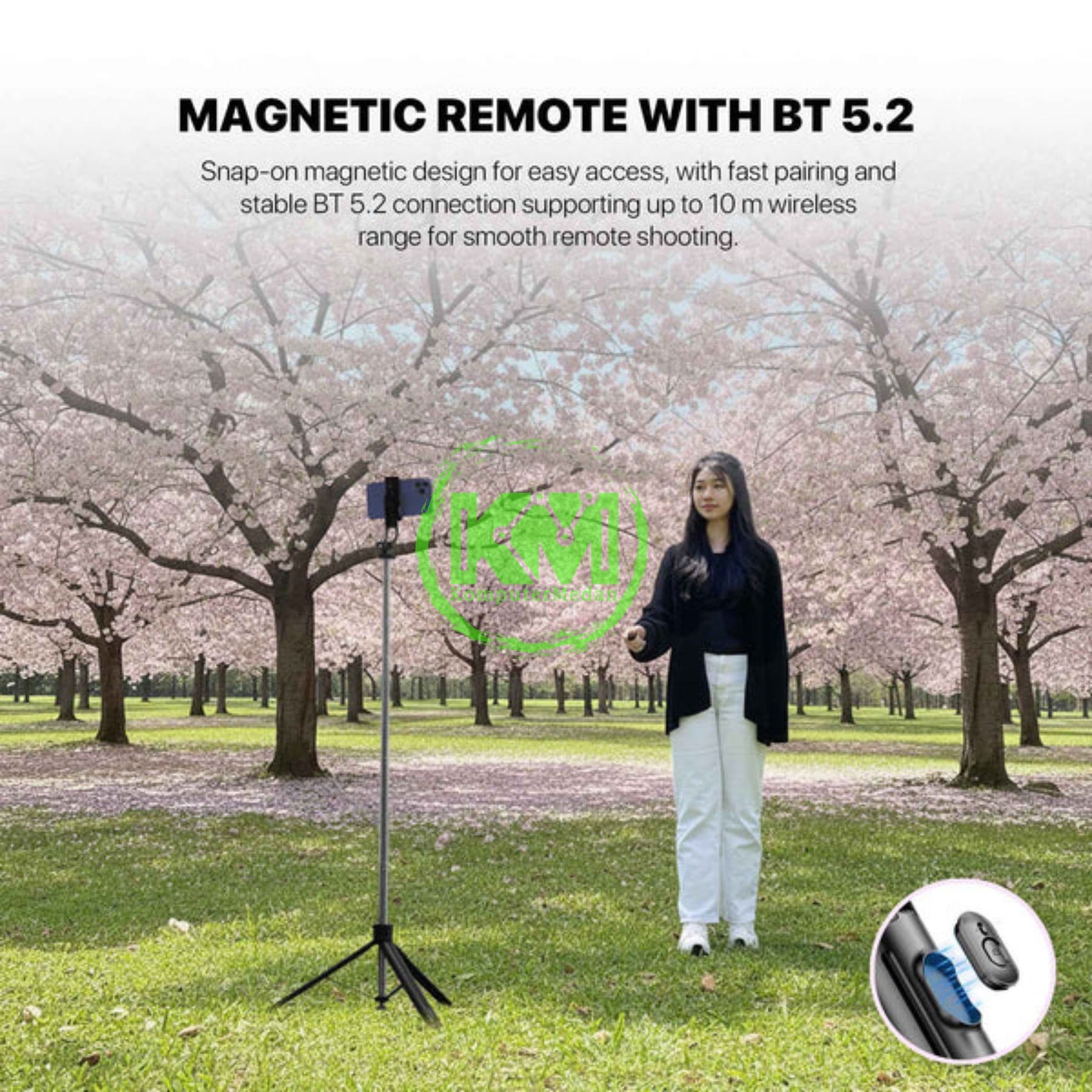 FANTECH SELFIE STIK SS175 PHONE ACCESORIES - BLACK - Image 6