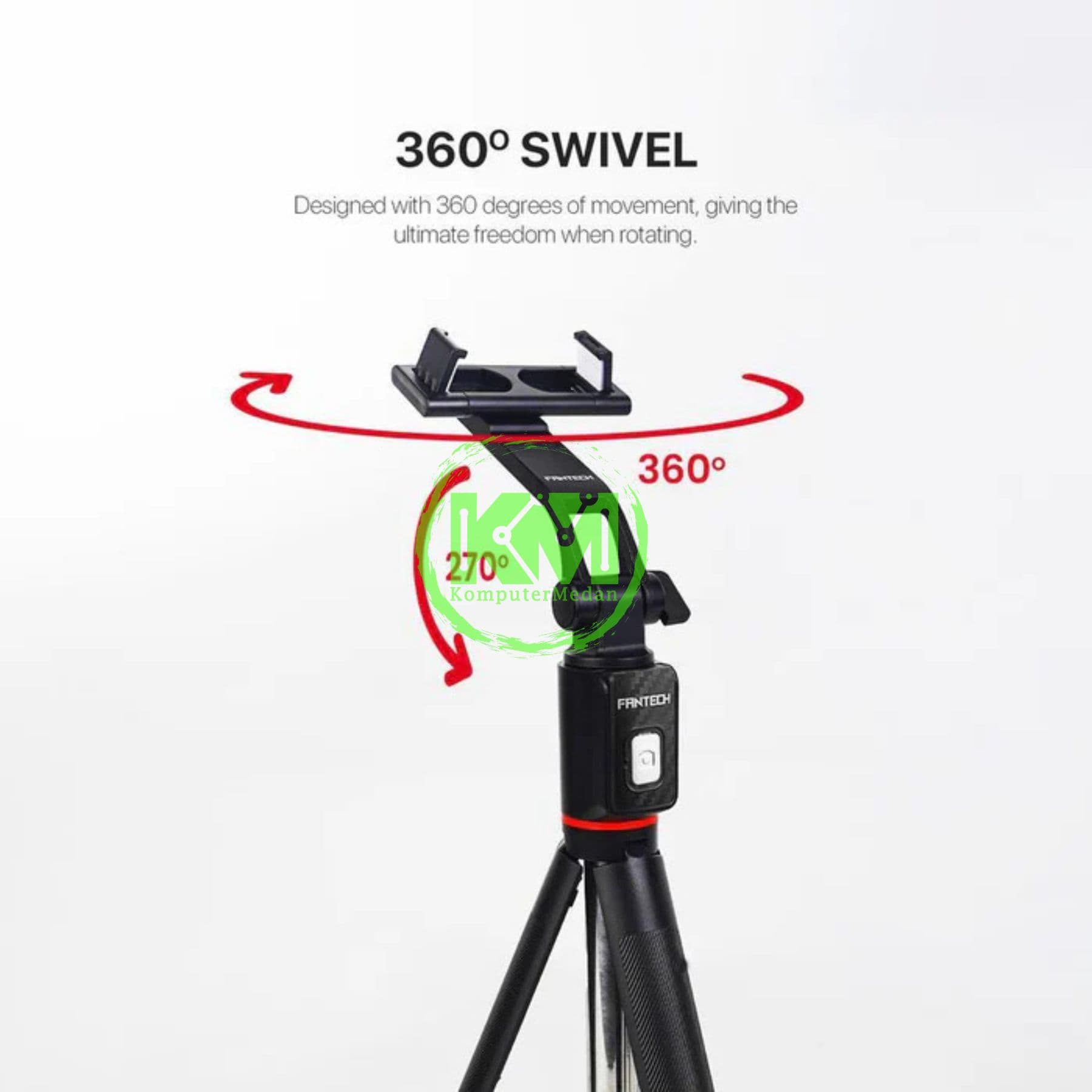 FANTECH SELFIE STIK SS170 BK PHONE ACCESORIES - BLACK - Image 2