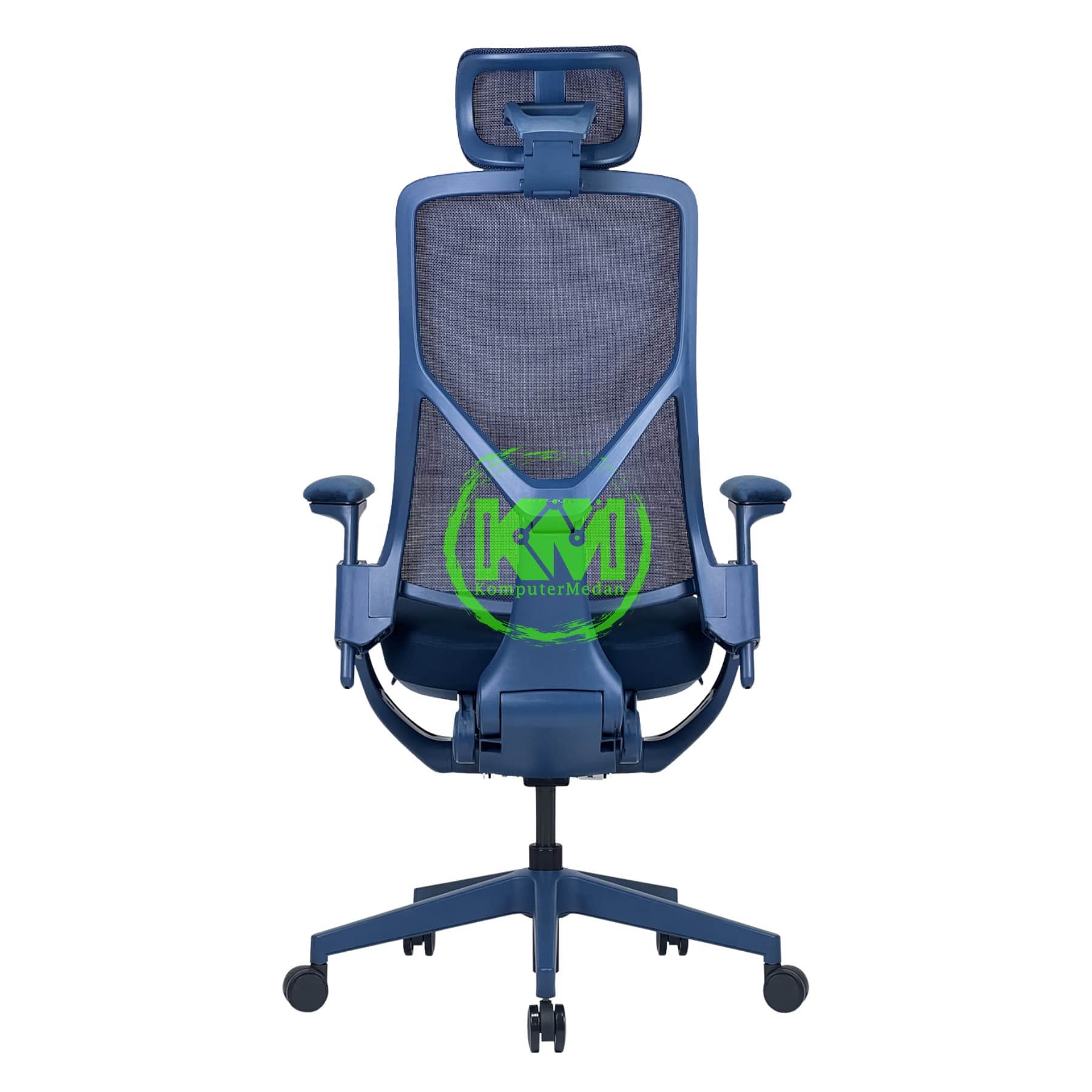 TT AEROFLEX ERGOCHAIR (GRAPHITE BLACK / ASHY GREY / NAVY BLUE) - Image 7