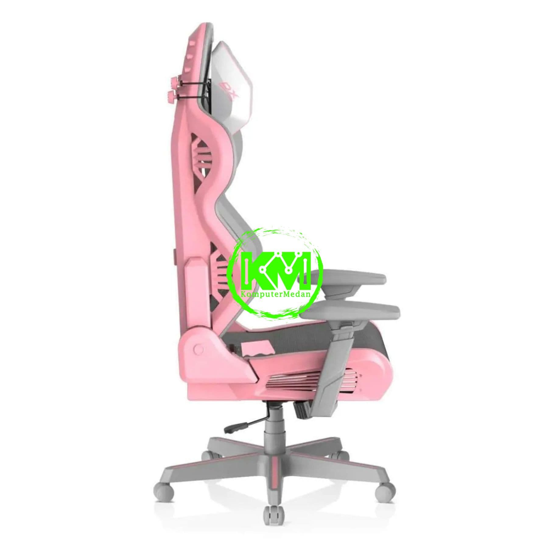 DXRACER GAMING CHAIR AIR-R1S-GP G-GG1 (GREY PINK) - Image 2
