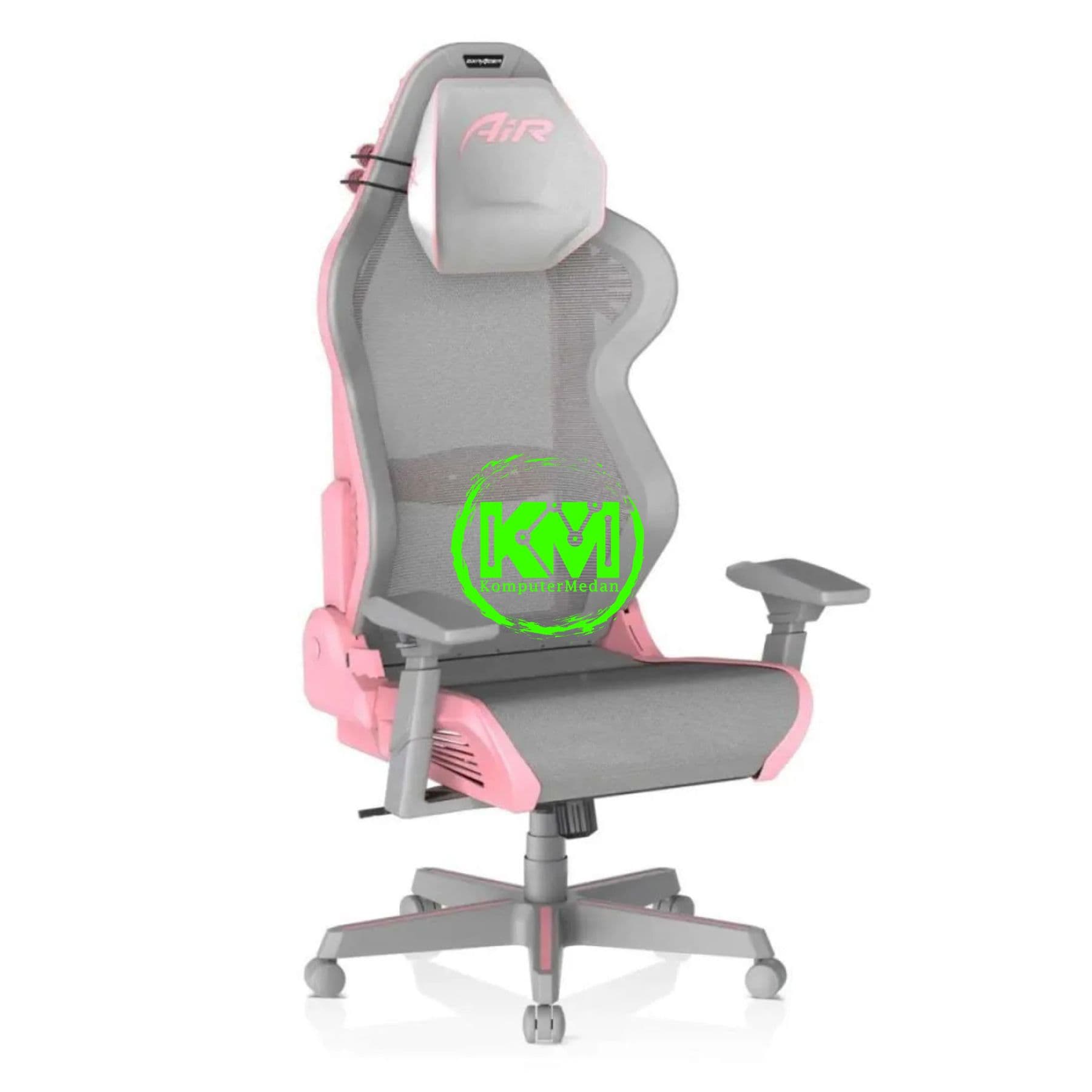 DXRACER GAMING CHAIR AIR-R1S-GP G-GG1 (GREY PINK) - Image 1