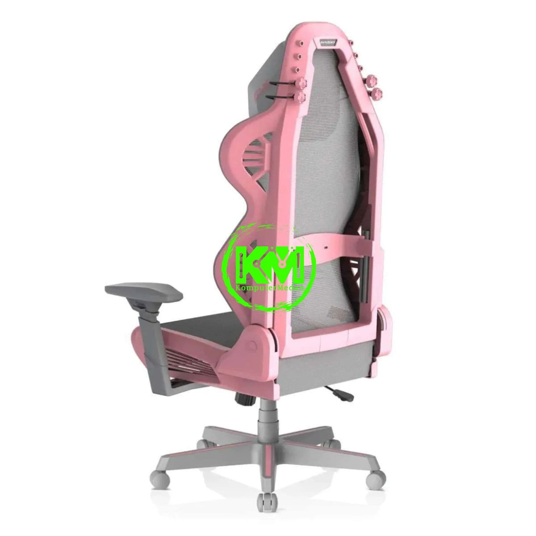 DXRACER GAMING CHAIR AIR-R1S-GP G-GG1 (GREY PINK) - Image 4