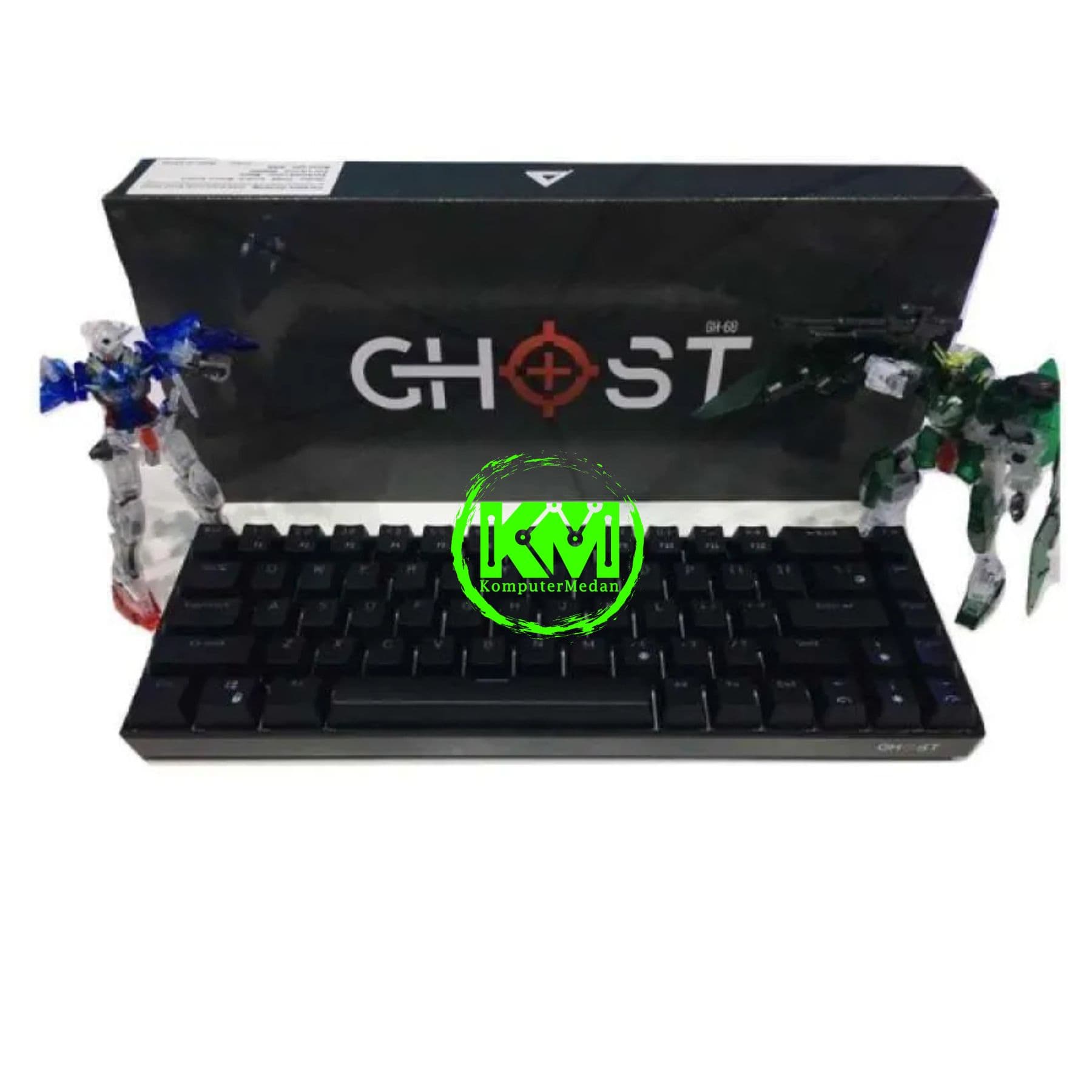 PARADOX GAMING GHOST KEYBOARD IBM68K BLACK- BLUE SW (68%) - Image 2