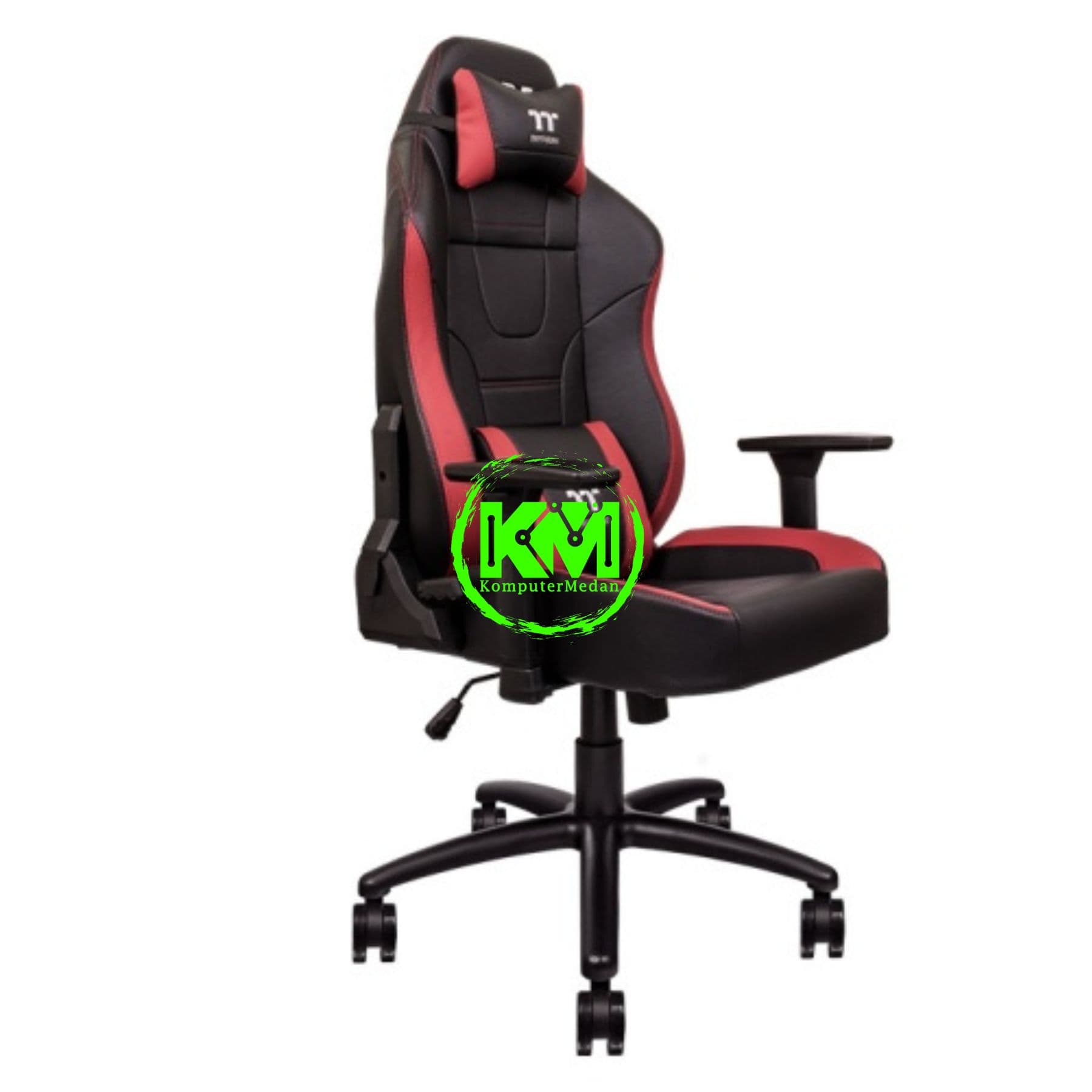 THERMALTAKE GAMING CHAIR U COMFORT - BLACK RED - Image 2