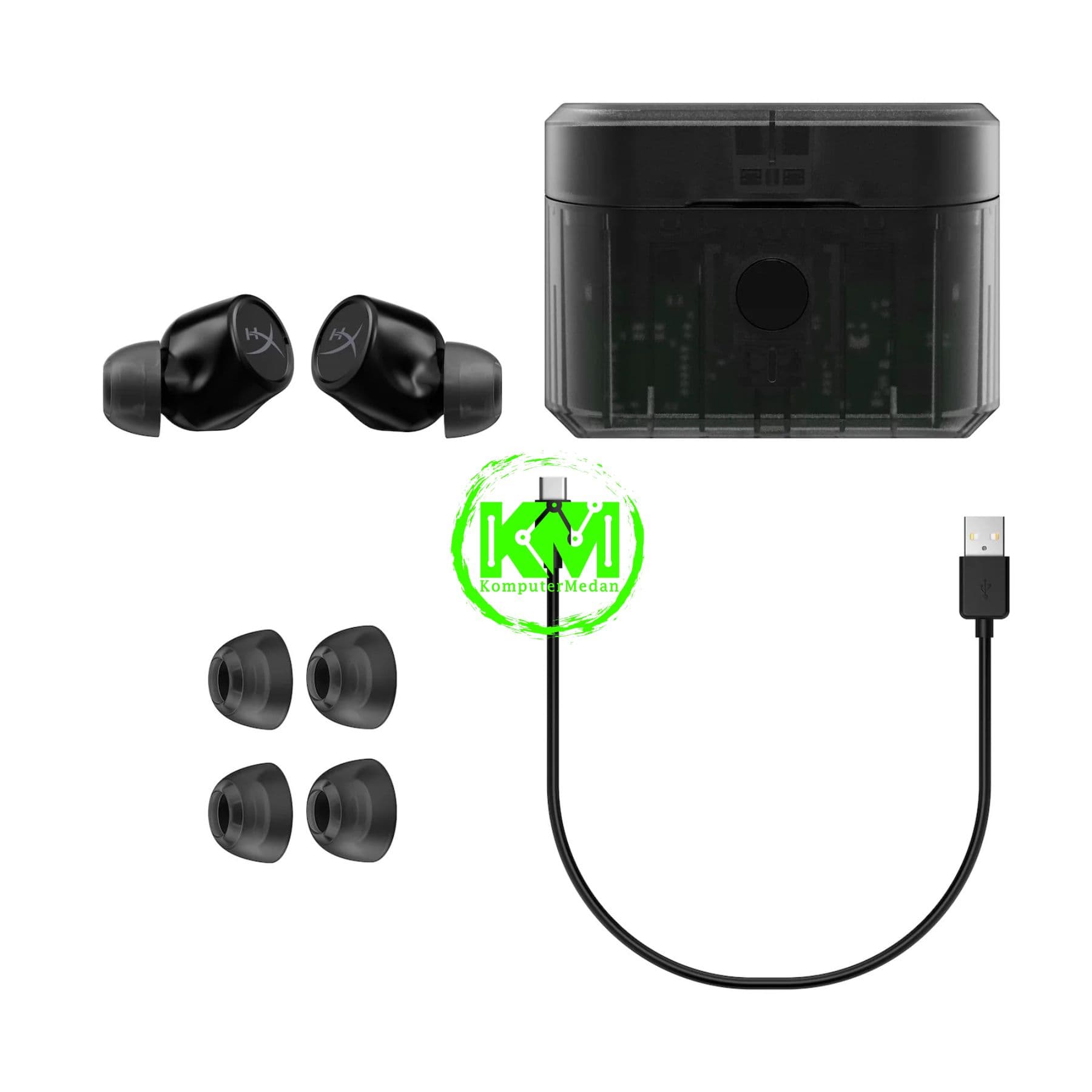 HYPERX CIRRO BUDS PRO (BLACK, TAN) - Image 2