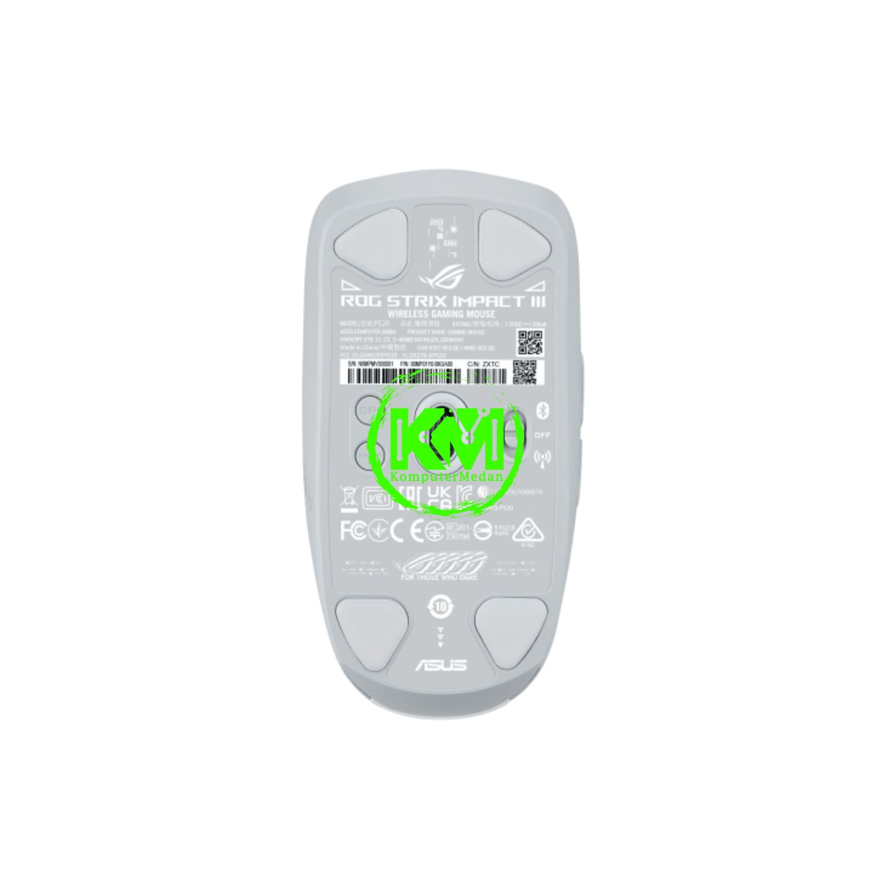 ASUS MOUSE ROG STRIX IMPACT III WIRELESS - WHITE - Image 7
