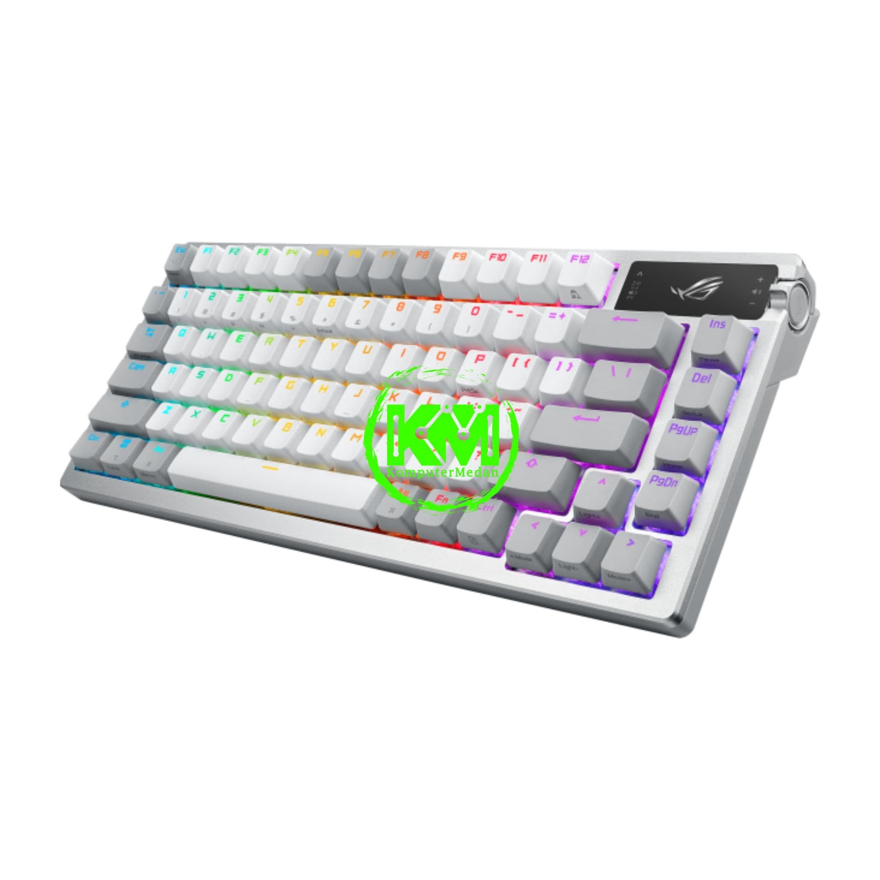 ASUS KEYBOARD ROG AZOTH WHITE - SNOW (LINEAR)/STORM(CLICKY) SWITCH - Image 3