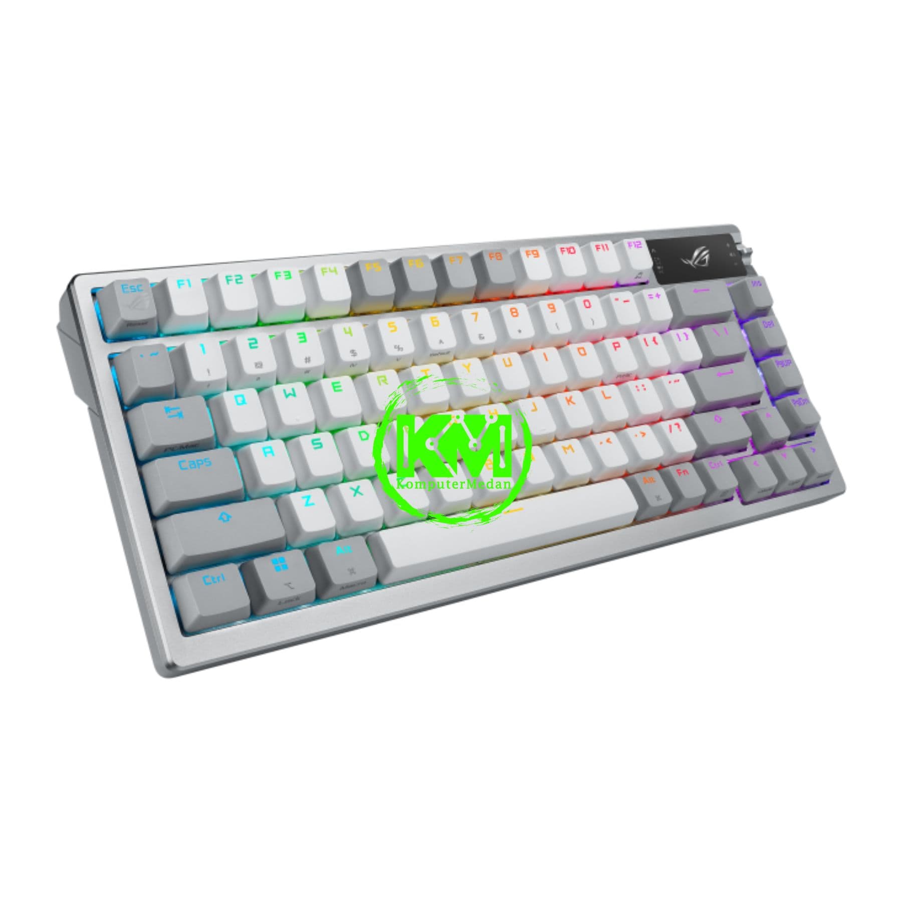 ASUS KEYBOARD ROG AZOTH WHITE - SNOW (LINEAR)/STORM(CLICKY) SWITCH - Image 4