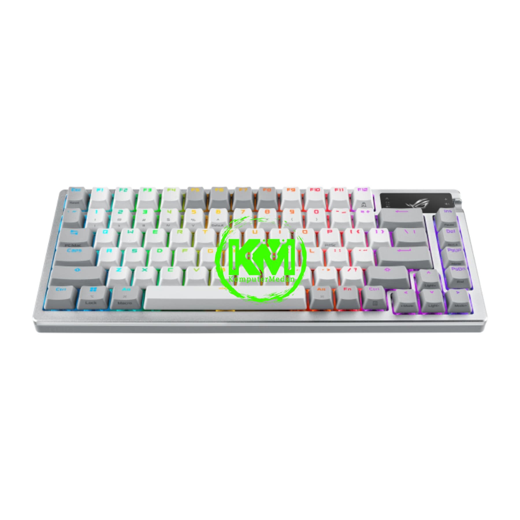 ASUS KEYBOARD ROG AZOTH WHITE - SNOW (LINEAR)/STORM(CLICKY) SWITCH - Image 2