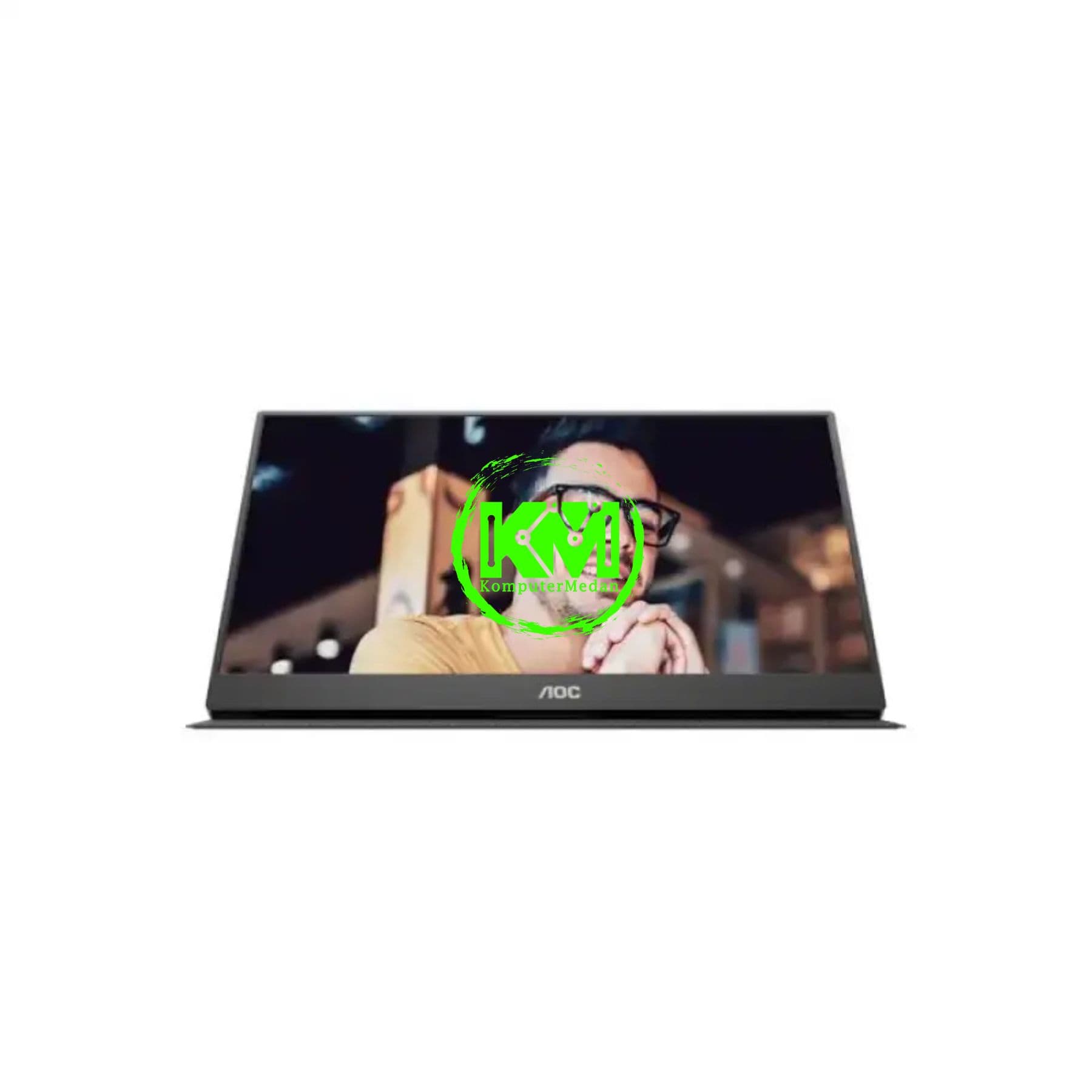 AOC 16T20 PORTABLE (16"/FHD/IPS/60HZ/2xTYPE-C/SPEAKER/3.5MM AUDIO OUT) - Image 2