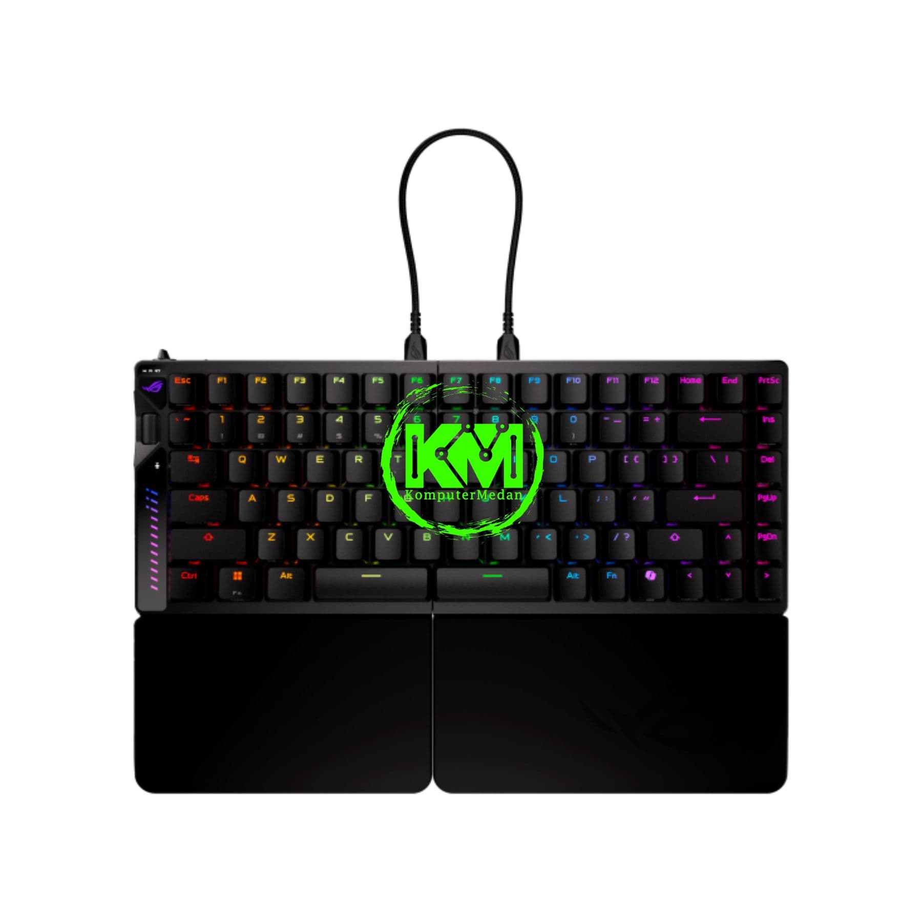 ASUS KEYBOARD ROG FALCATA SPLIT GAMING KEYBOARD - ROG HFX V2 MAGNETIC SWITCH - Image 1