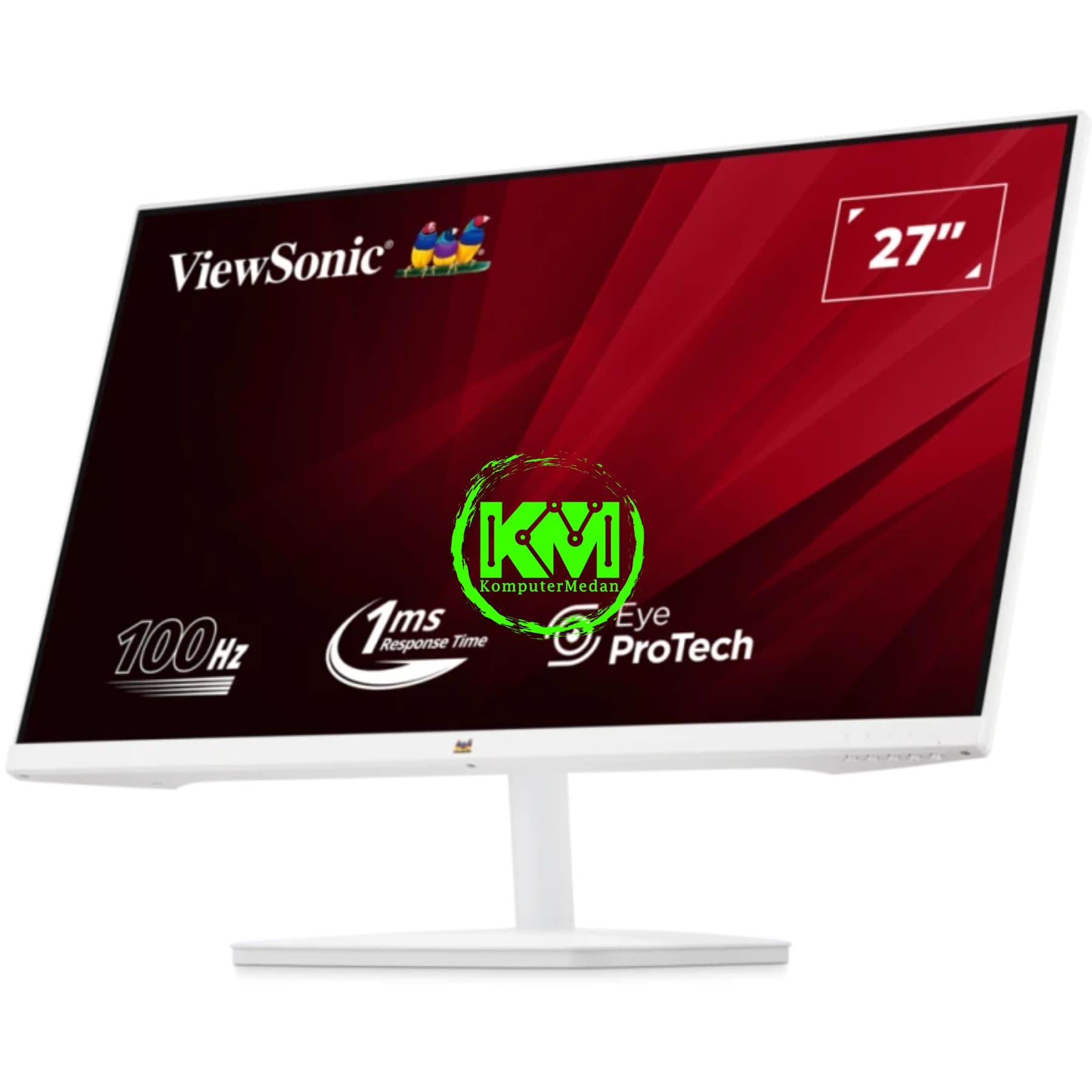 VIEWSONIC VA2732-H-W-2 WHITE (27"/FHD/IPS/100HZ/1MS/VGA/HDMI) - Image 2