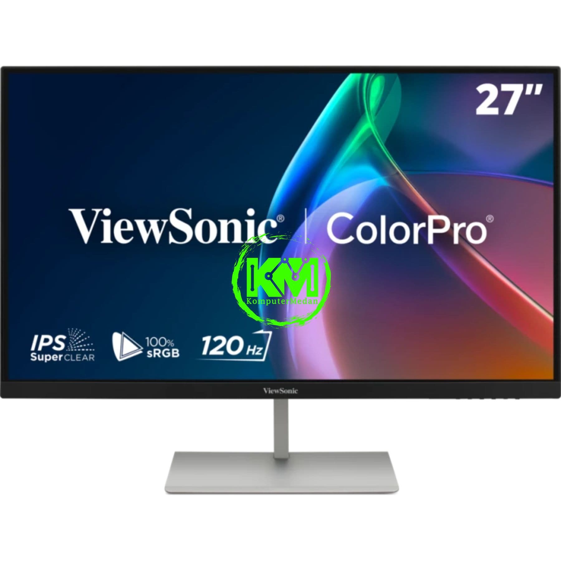 VIEWSONIC VP2766-2K (27"/IPS/QHD/120HZ/HDMI/USB/TYPE-C 90W/100% SRGB/COLOR PRO/ERGONOMIC)