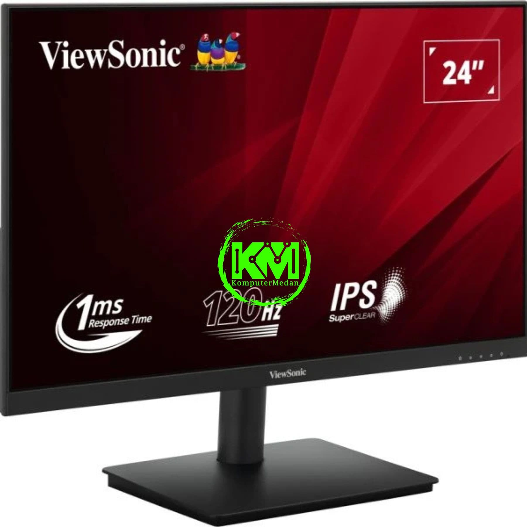 VIEWSONIC VA240A-H (24"/FHD/IPS/120HZ/1MS/HDMI/VGA/EYEPROTECH) - Image 2