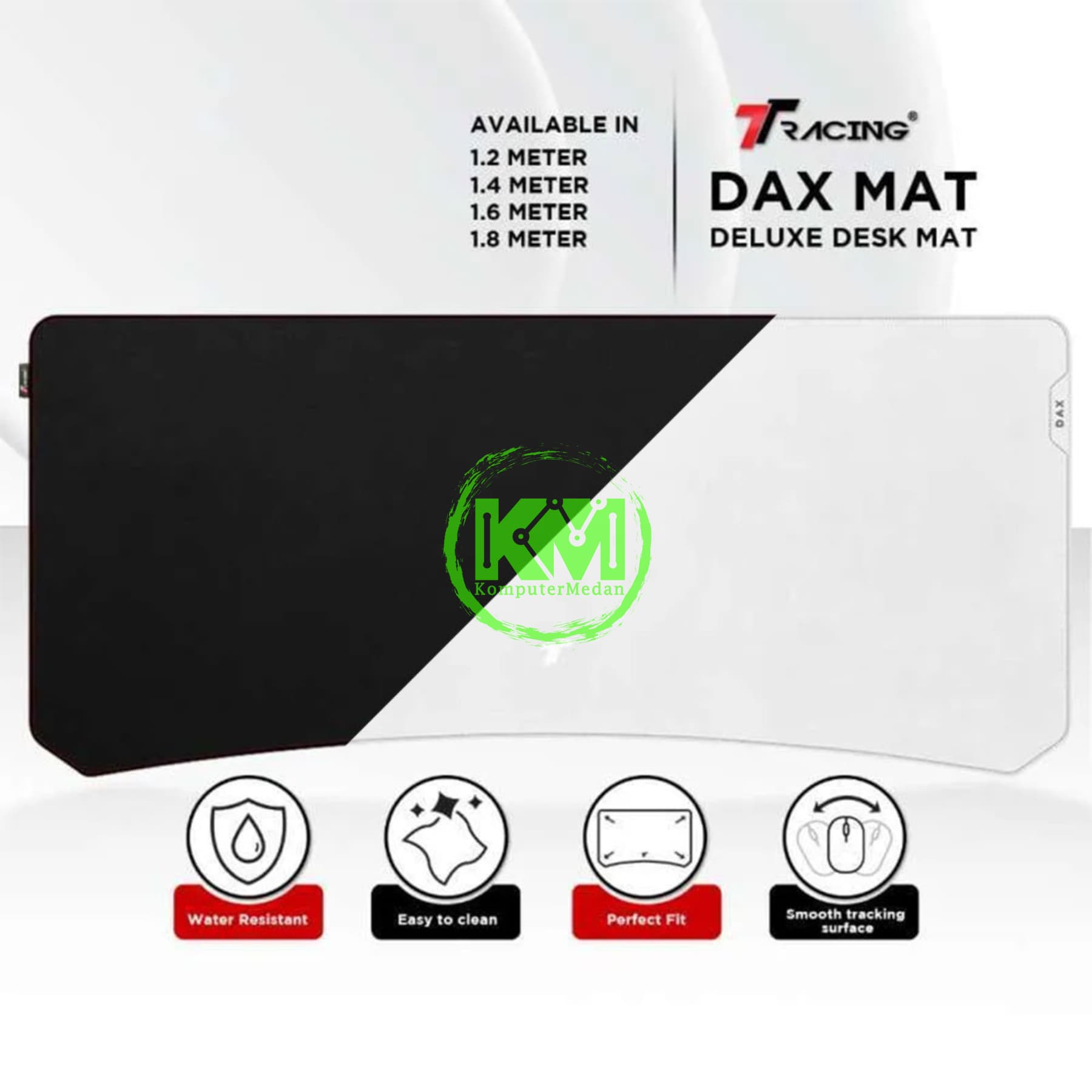 TTRACING DAX MAT (BLACK / WHITE) 1.6m LARGE