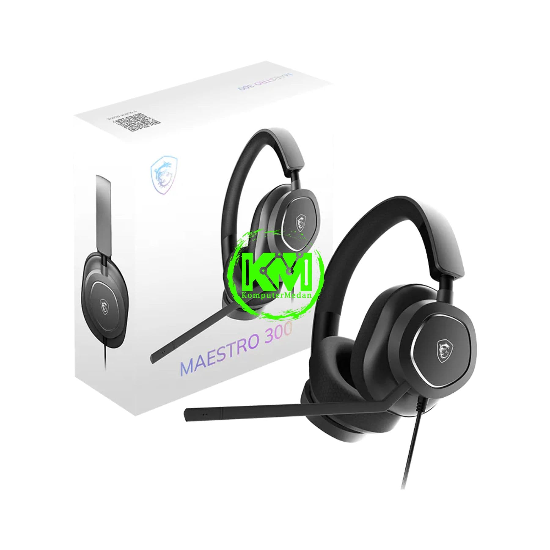 MSI GAMING HEADSET MAESTRO 300 (USB TYPE-C, INCLUDE ADAPTER USB TYPE-A, DETACHABLE MICROPHONE) - Image 5