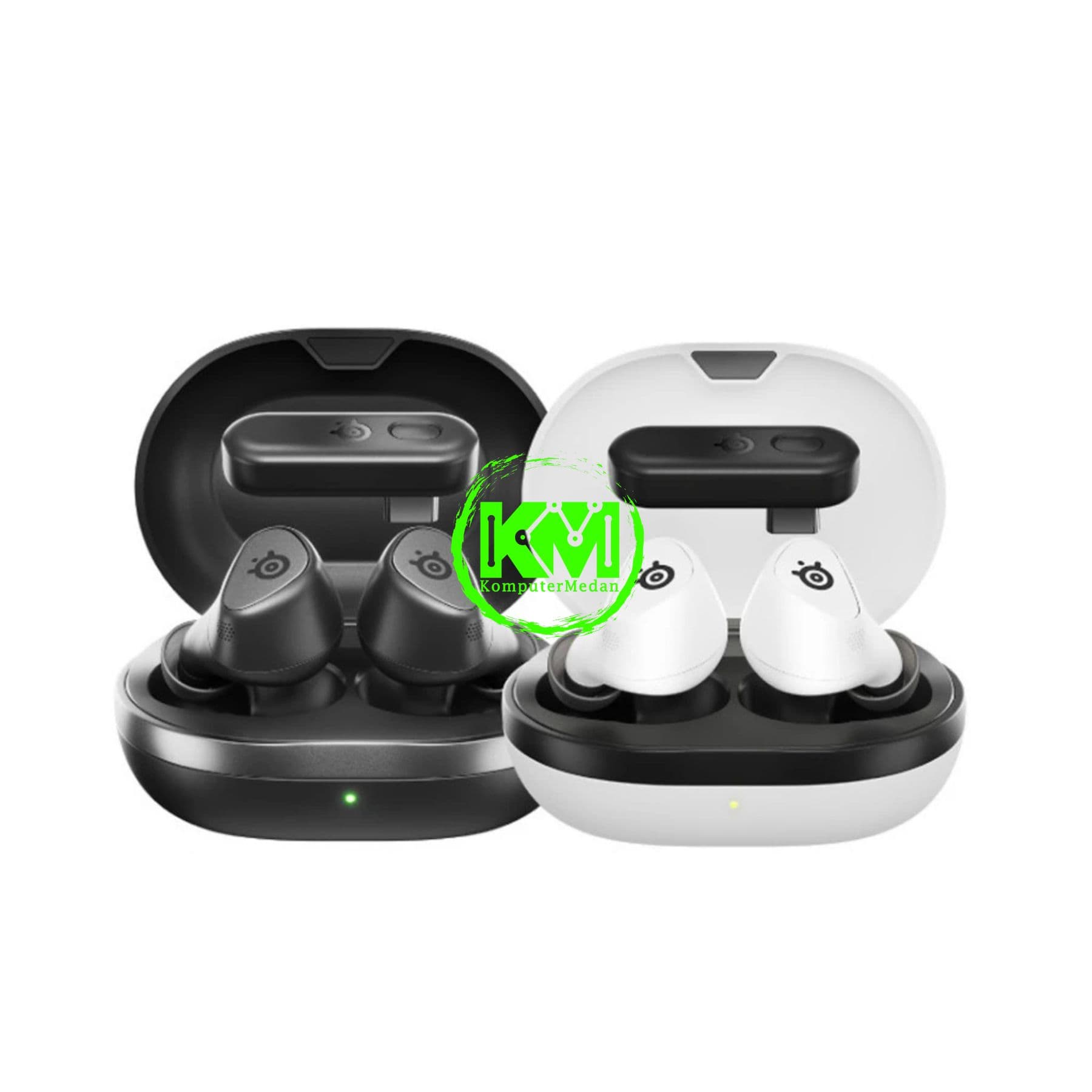 STEELSERIES ARCTIS GAMEBUD TRUE WIRELESS STEREO GAMING EARBUDS - BLACK/WHITE - Image 1