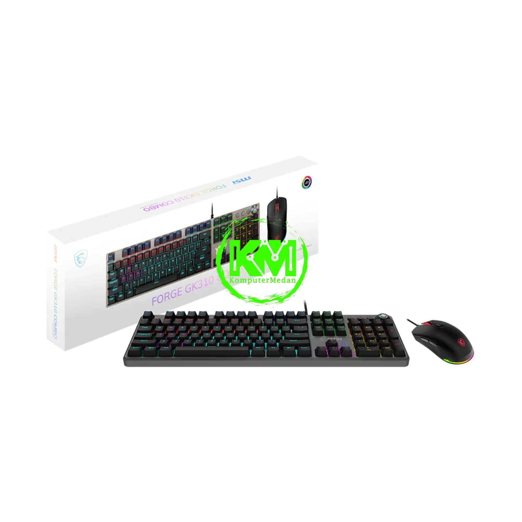 MSI GAMING FORGET GK310 COMBO MECHANICAL HOT SWAPPABLE - RED SWITCH (KEYBOARD + MOUSE) - Image 5