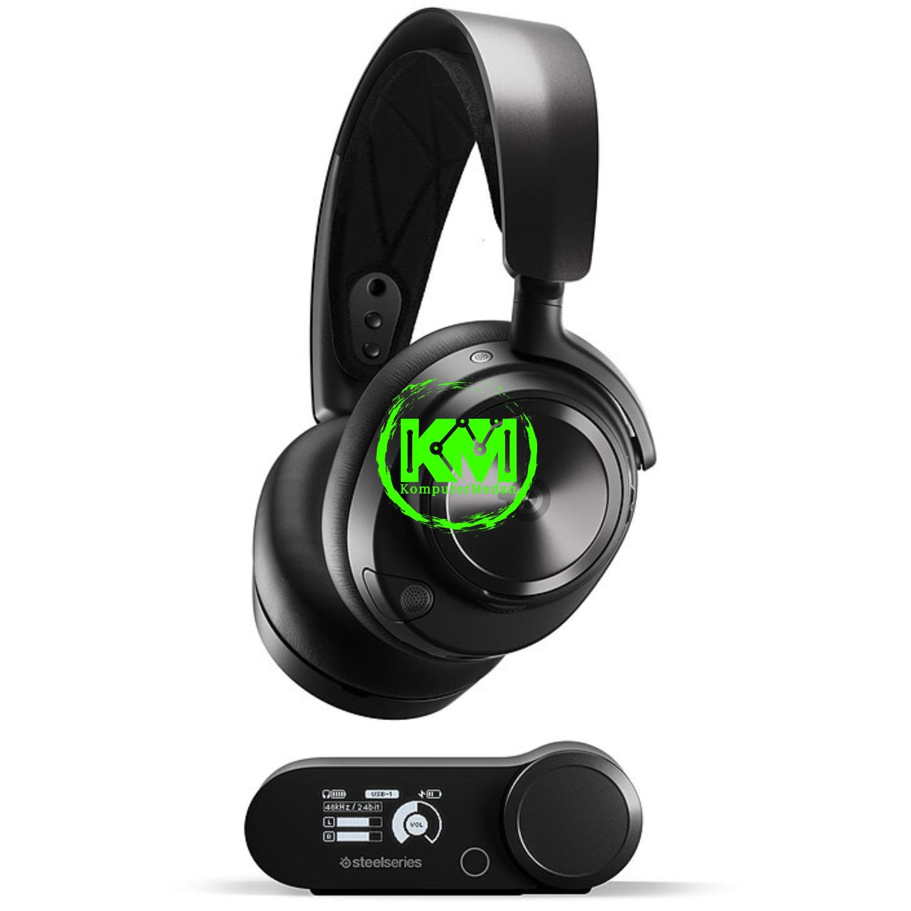 STEELSERIES ARCTIS NOVA PRO WIRELESS GAMING HEADSET - BLACK/WHITE - Image 2