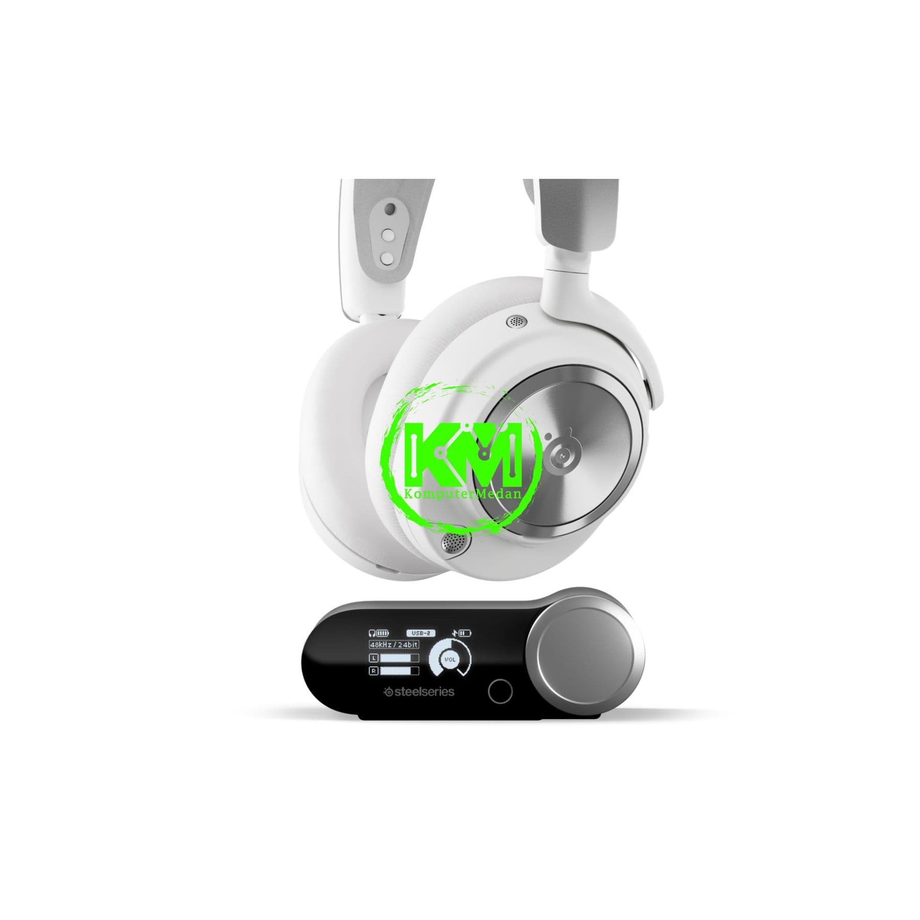 STEELSERIES ARCTIS NOVA PRO WIRELESS GAMING HEADSET - BLACK/WHITE - Image 8