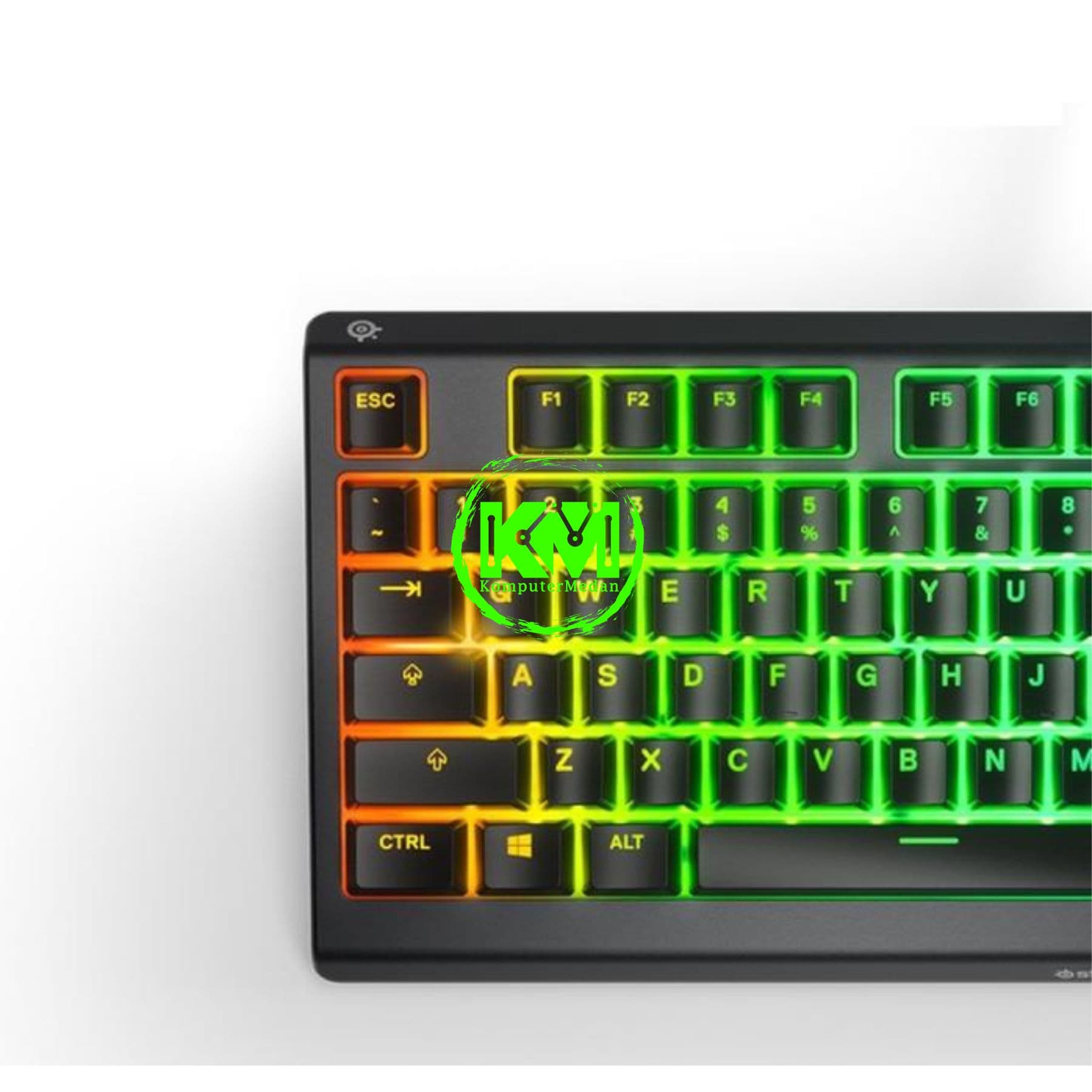STEELSERIES APEX 3TKL GAMING KEYBOARD - BLACK/WHITE/LAVENDER/AQUA - Image 3