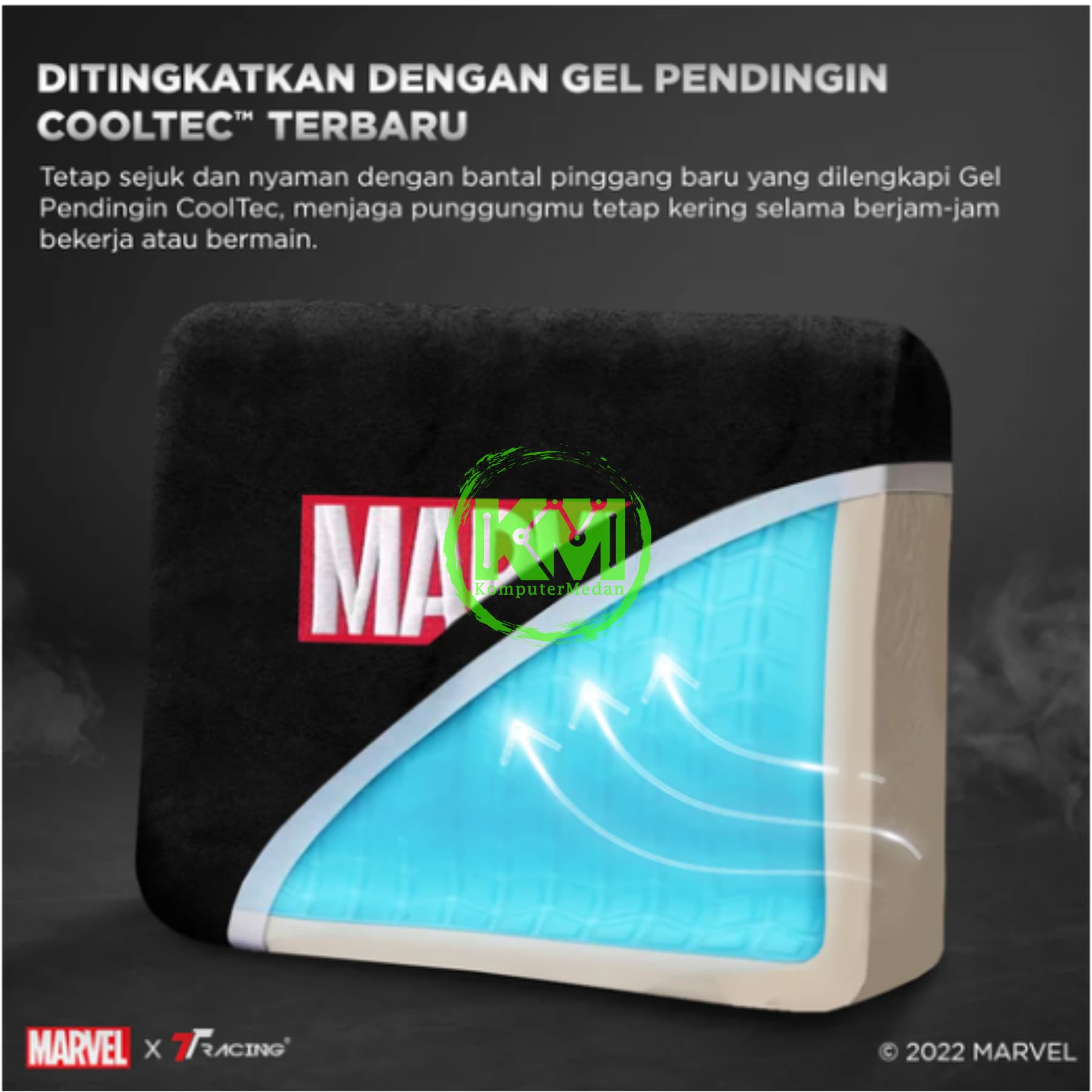 TTRACING MEMORY FOAM LUMBAR PILLOW XL (MARVEL/CARNAGE/IRON MAN) - Image 6