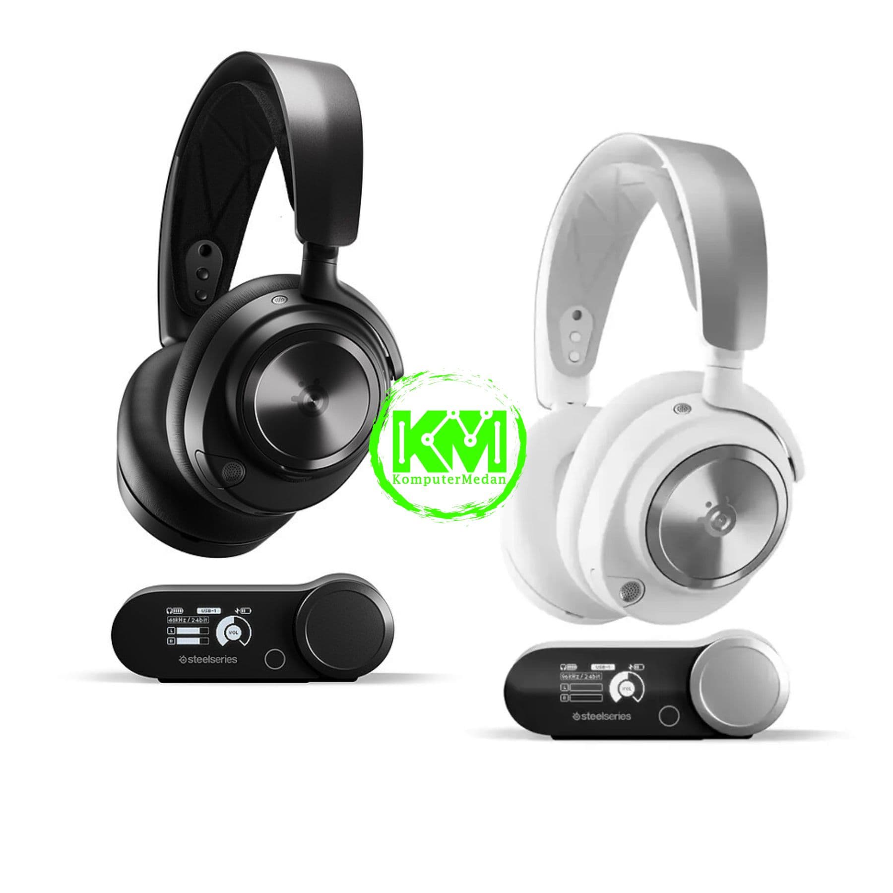 STEELSERIES ARCTIS NOVA PRO WIRELESS GAMING HEADSET - BLACK/WHITE