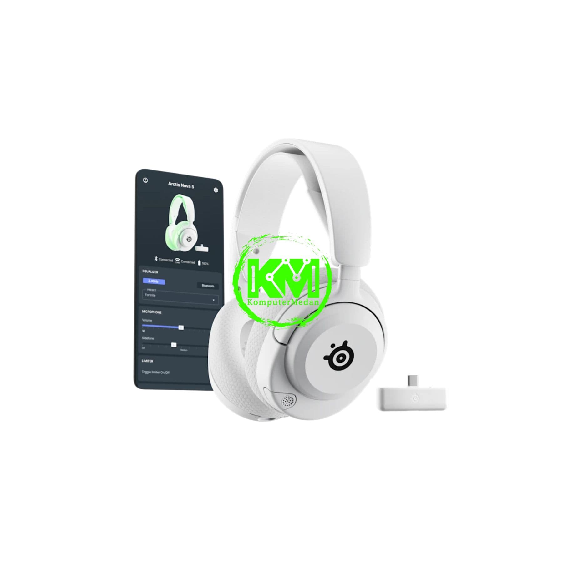 STEELSERIES ARCTIS NOVA 5X WIRELESS GAMING HEADSET - WHITE