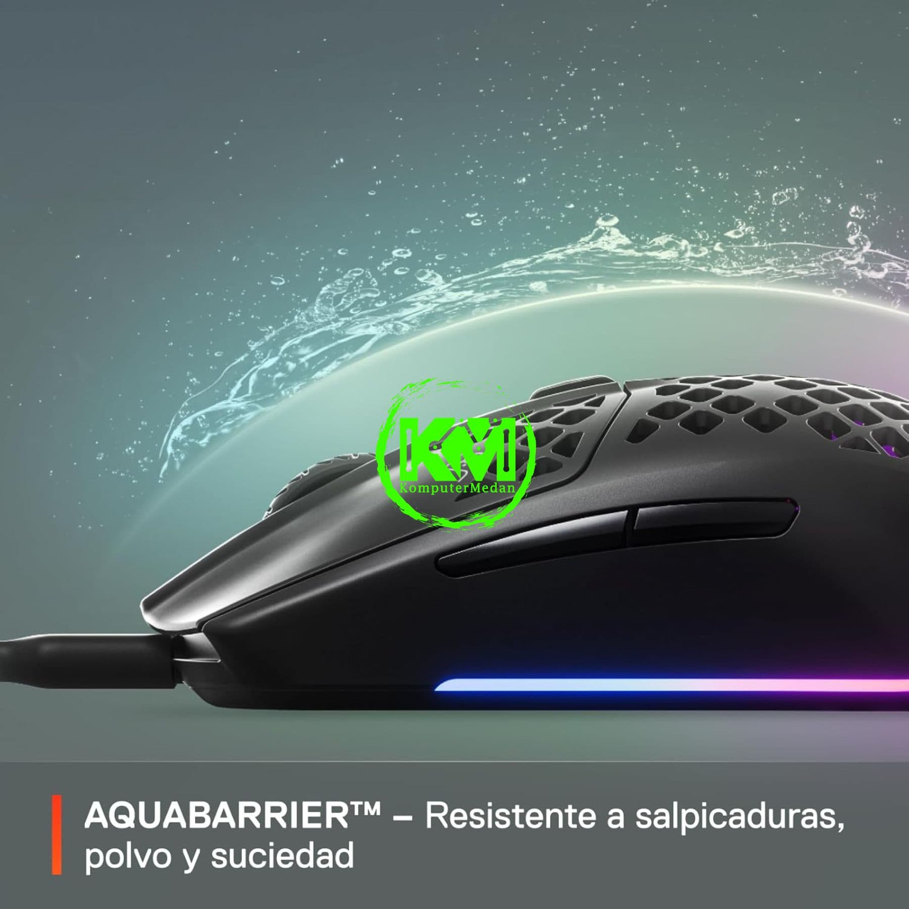 STEELSERIES AEROX 3 BLACK GAMING MOUSE (NO GARANSI) - Image 7
