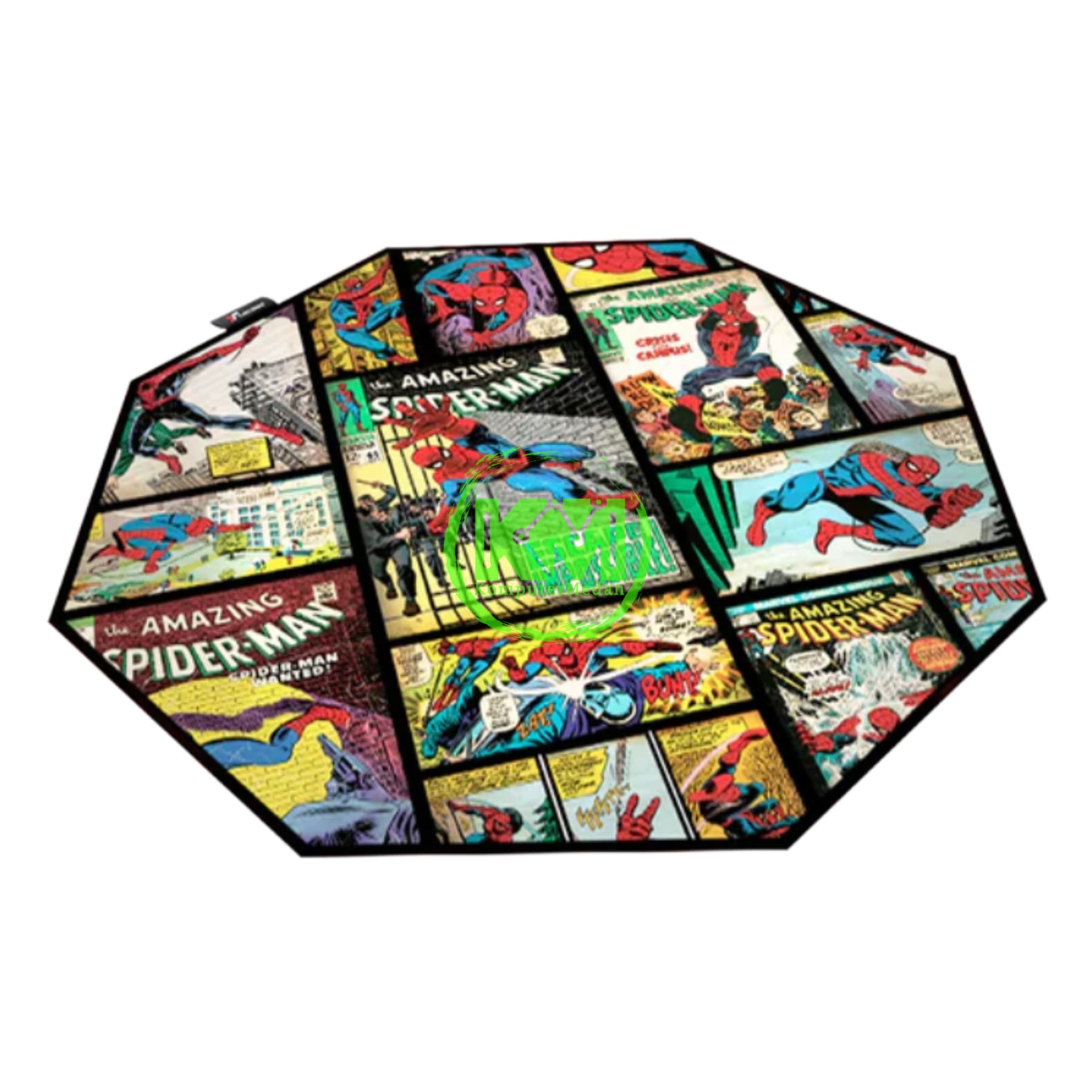 TTRACING GUARDIAN GAMING FLOORPAD (IRONMAN/D100 MARVEL/MARVEL BLACK/SPIDERMAN-COMIC) - Image 5