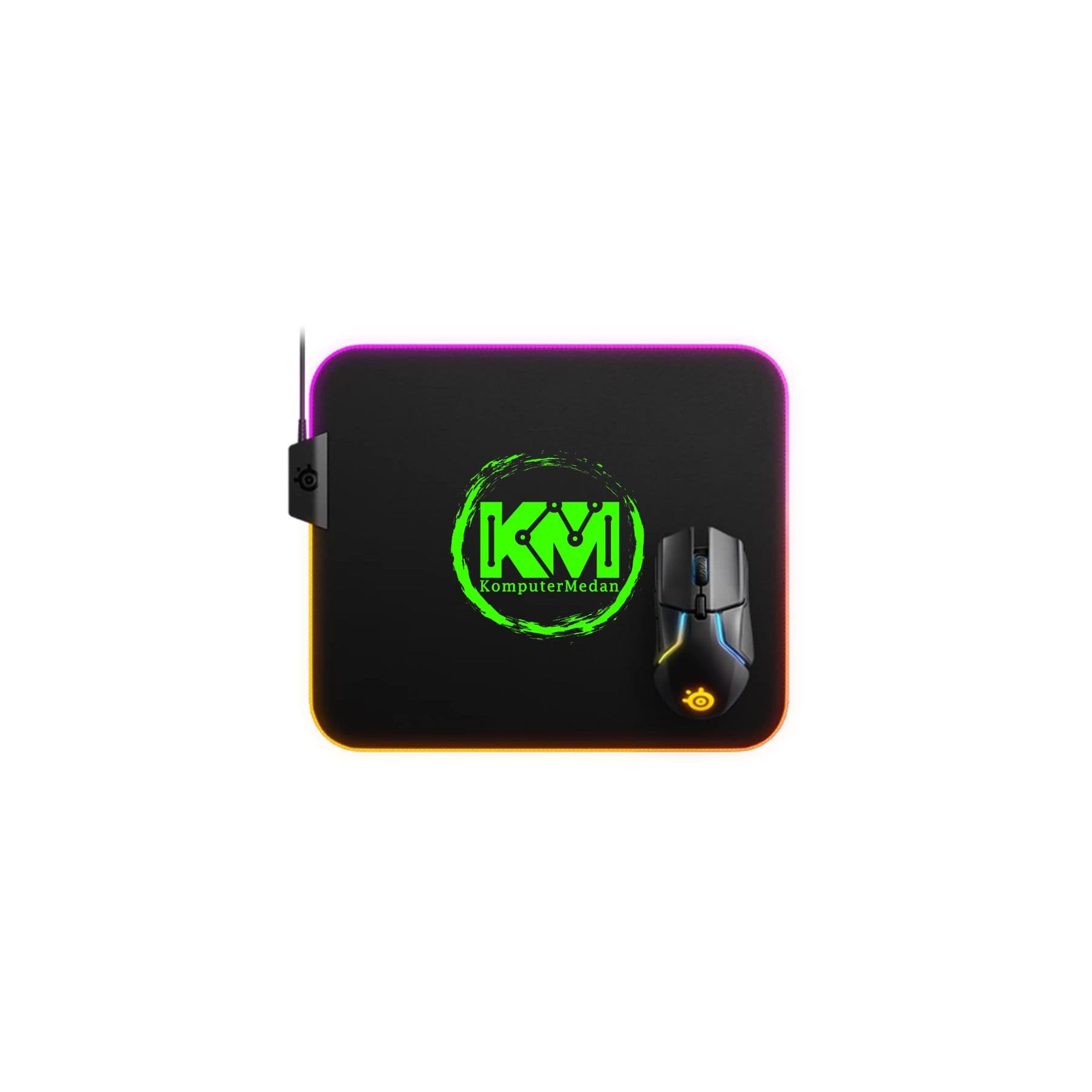 STEELSERIES QCK PRISM CLOTH M RGB GAMING MOUSEPAD (320x270x4MM)