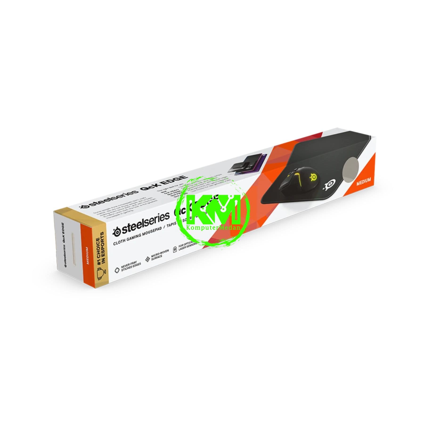 STEELSERIES QCK EDGE MEDIUM GAMING MOUSEPAD (320x270x2MM) - Image 4