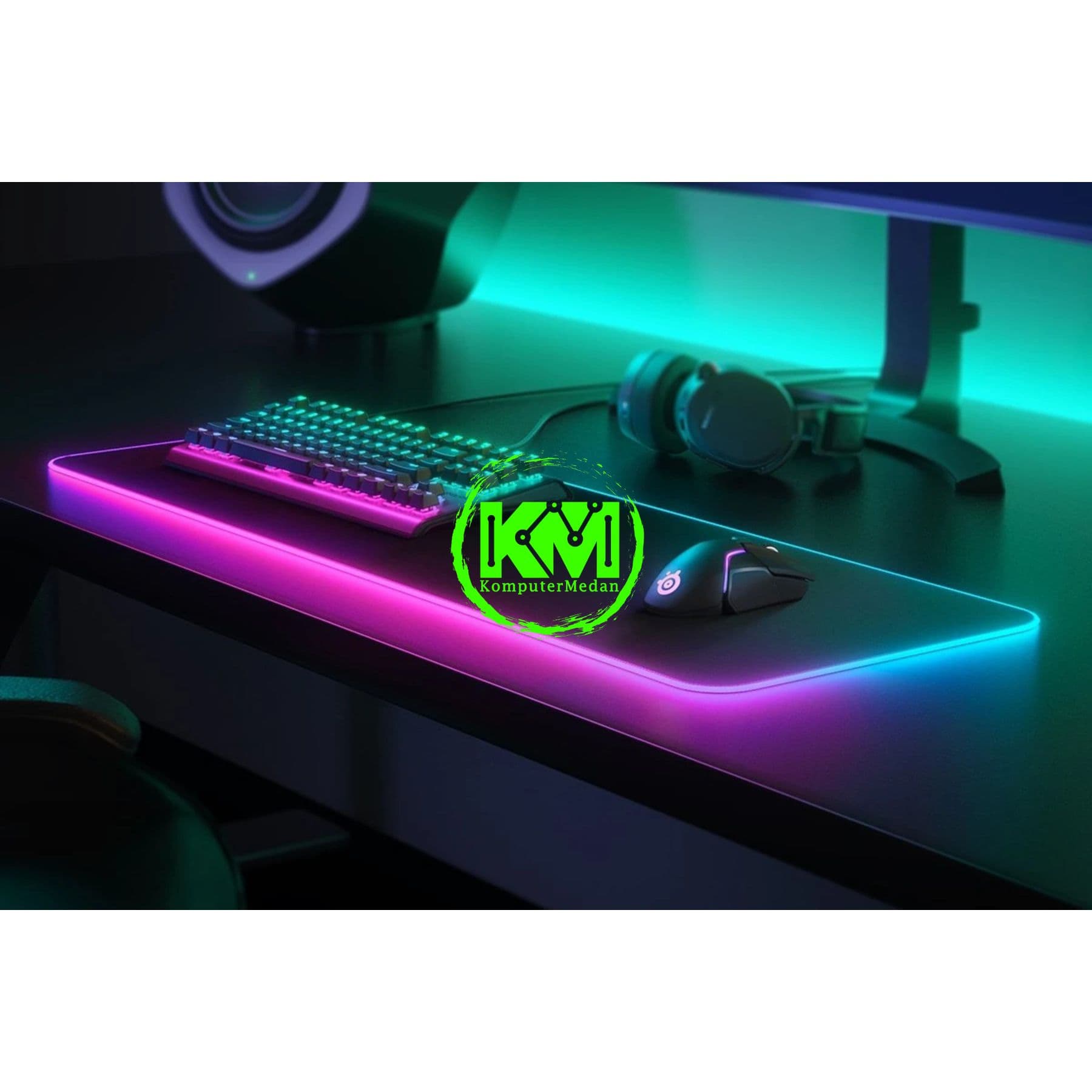 STEELSERIES QCK PRISM CLOTH XL RGB GAMING MOUSEPAD (900x300x4MM) - Image 4