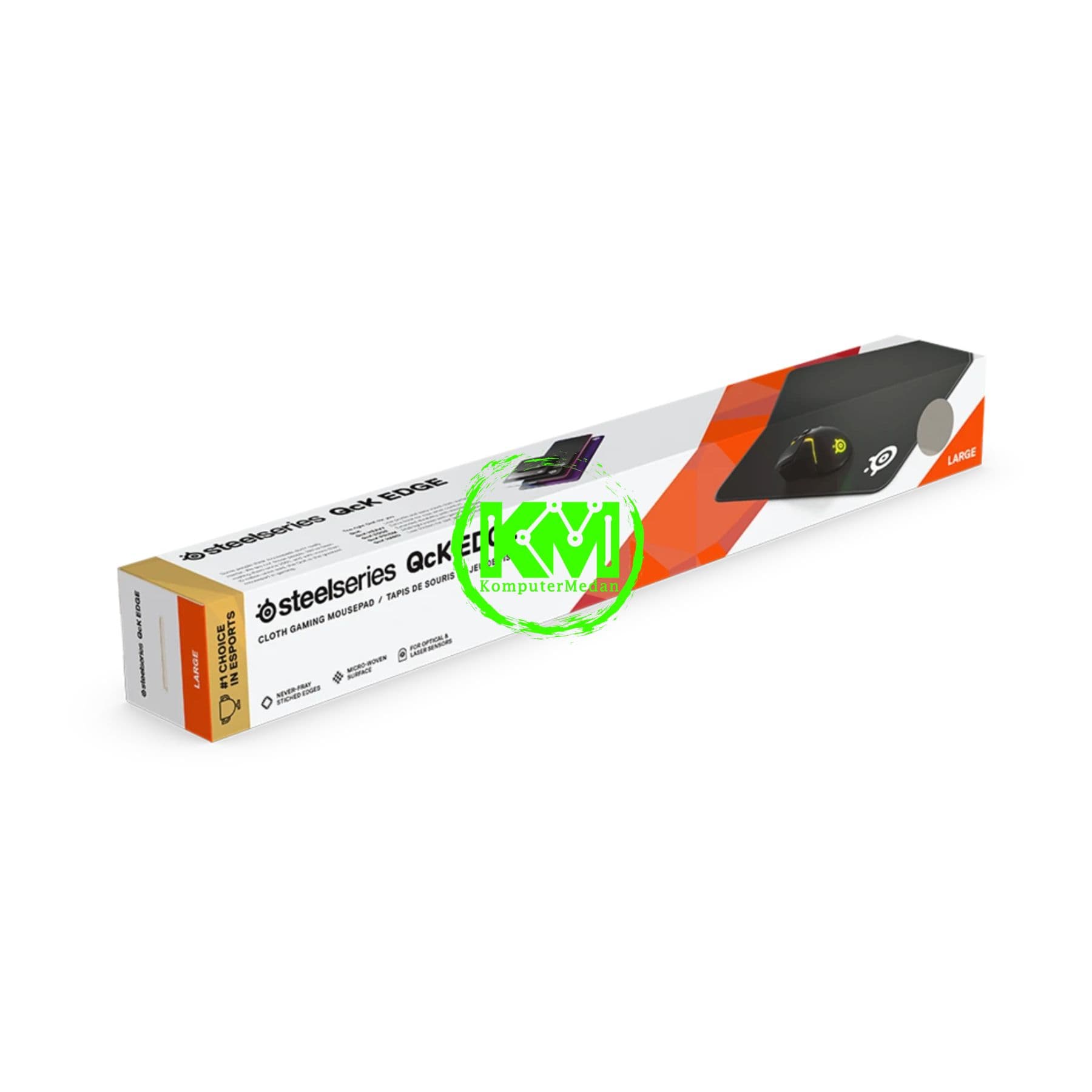 STEELSERIES QCK EDGE LARGE GAMING MOUSEPAD (450x400x2MM) - Image 4