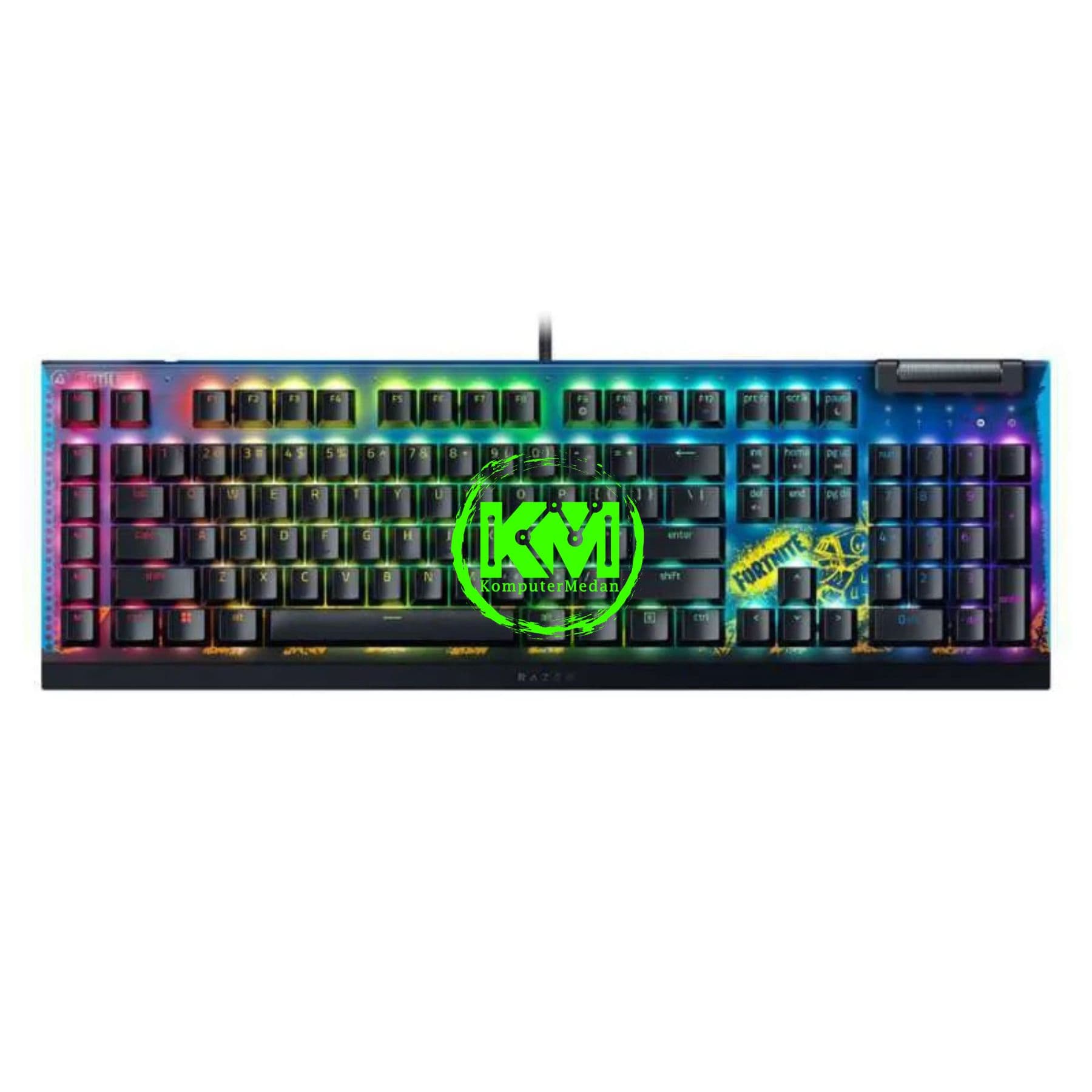 RAZER KEYBOARD BLACKWIDOW V4 X - YELLOW SWITCH FORNITE EDITION