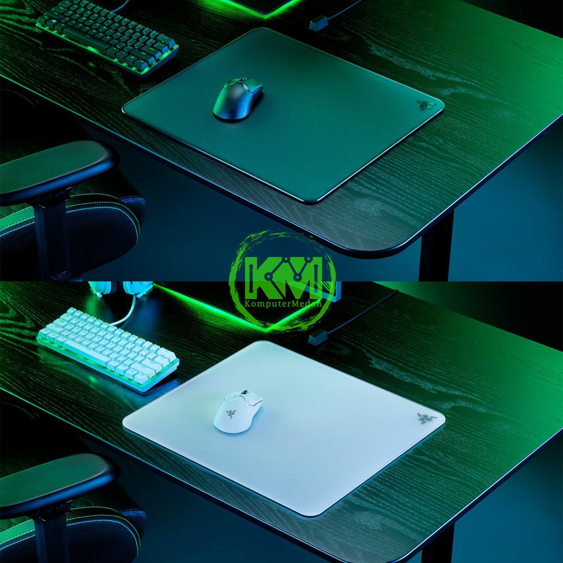 RAZER MOUSEPAD ATLAS (BLACK / WHITE)