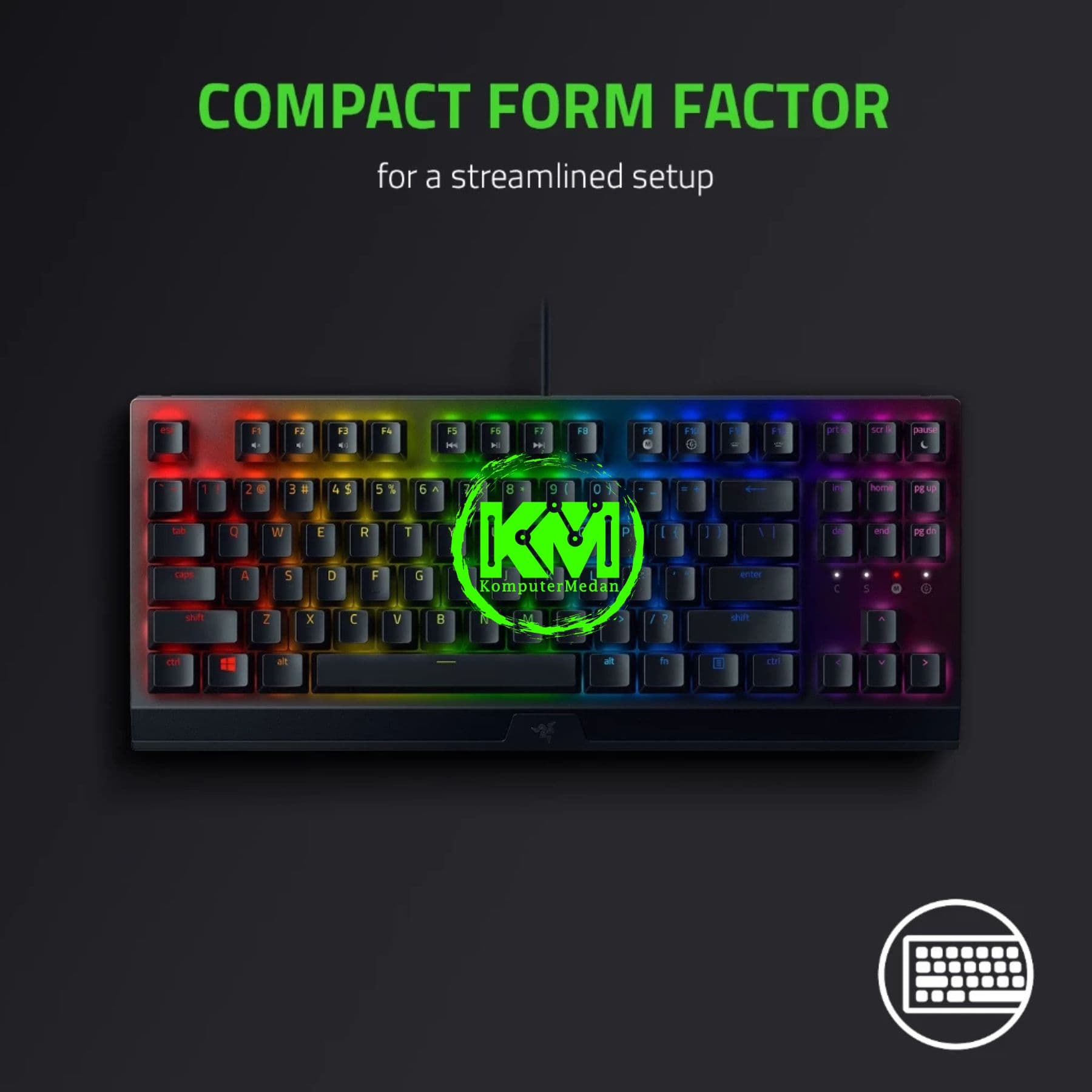 RAZER KEYBOARD BLACKWIDOW V3 TKL - YELLOW (RZ03-03491800-R3M1) - Image 7