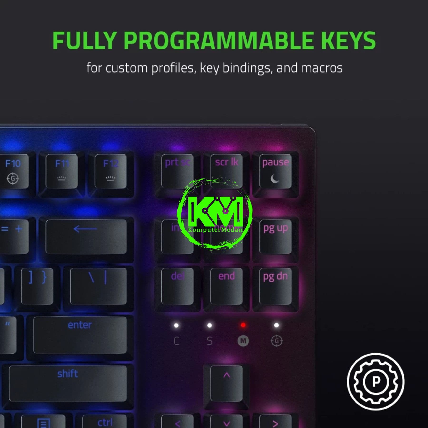 RAZER KEYBOARD BLACKWIDOW V3 TKL - YELLOW (RZ03-03491800-R3M1) - Image 9