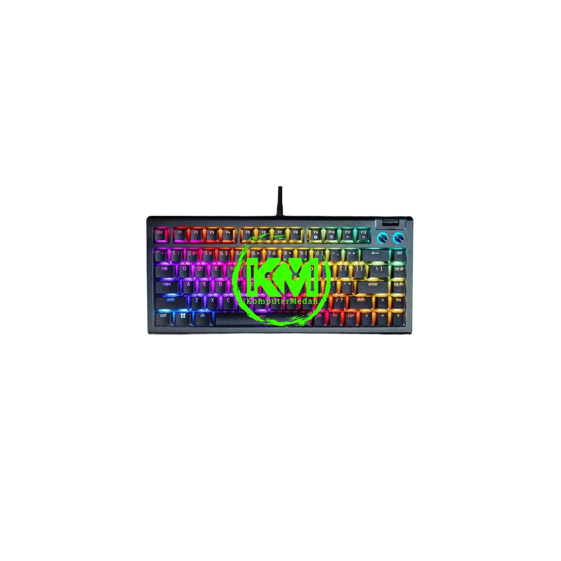 RAZER KEYBOARD BLACKWIDOW V4 75% - BLACK/WHITE - Image 2