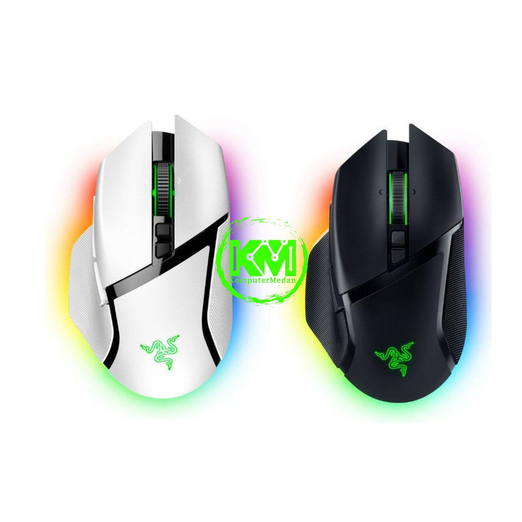 RAZER MOUSE BASILISK V3 PRO ERGONOMIC WIRELESS - BLACK/WHITE