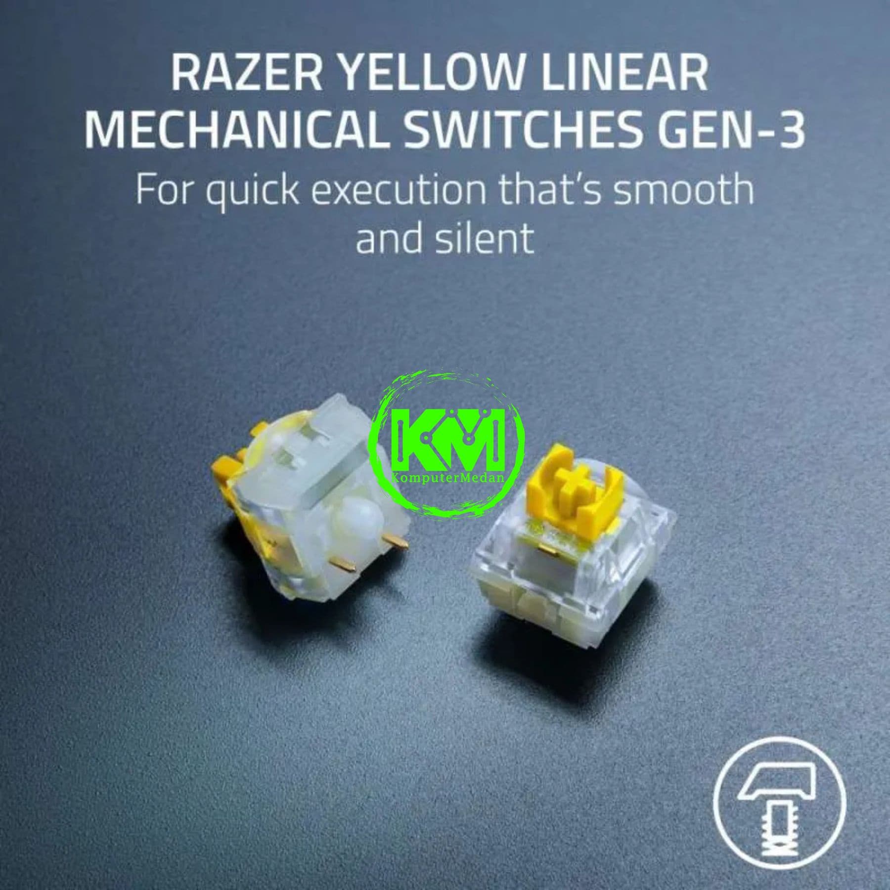 RAZER KEYBOARD BLACKWIDOW V4 X - YELLOW SWITCH FORNITE EDITION - Image 7